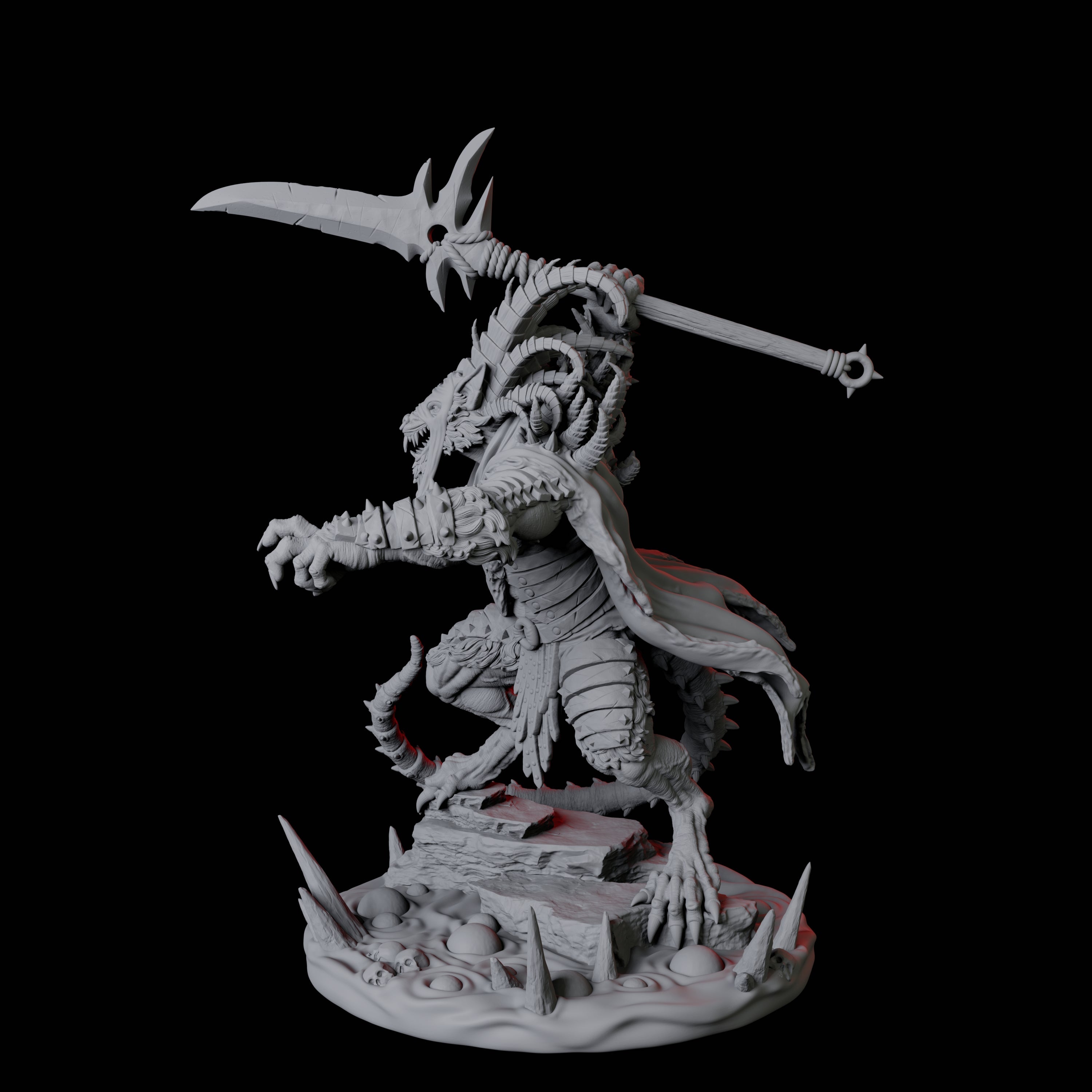 Ratfolk Filth Paladin C Miniature for Dungeons and Dragons, Pathfinder or other TTRPGs