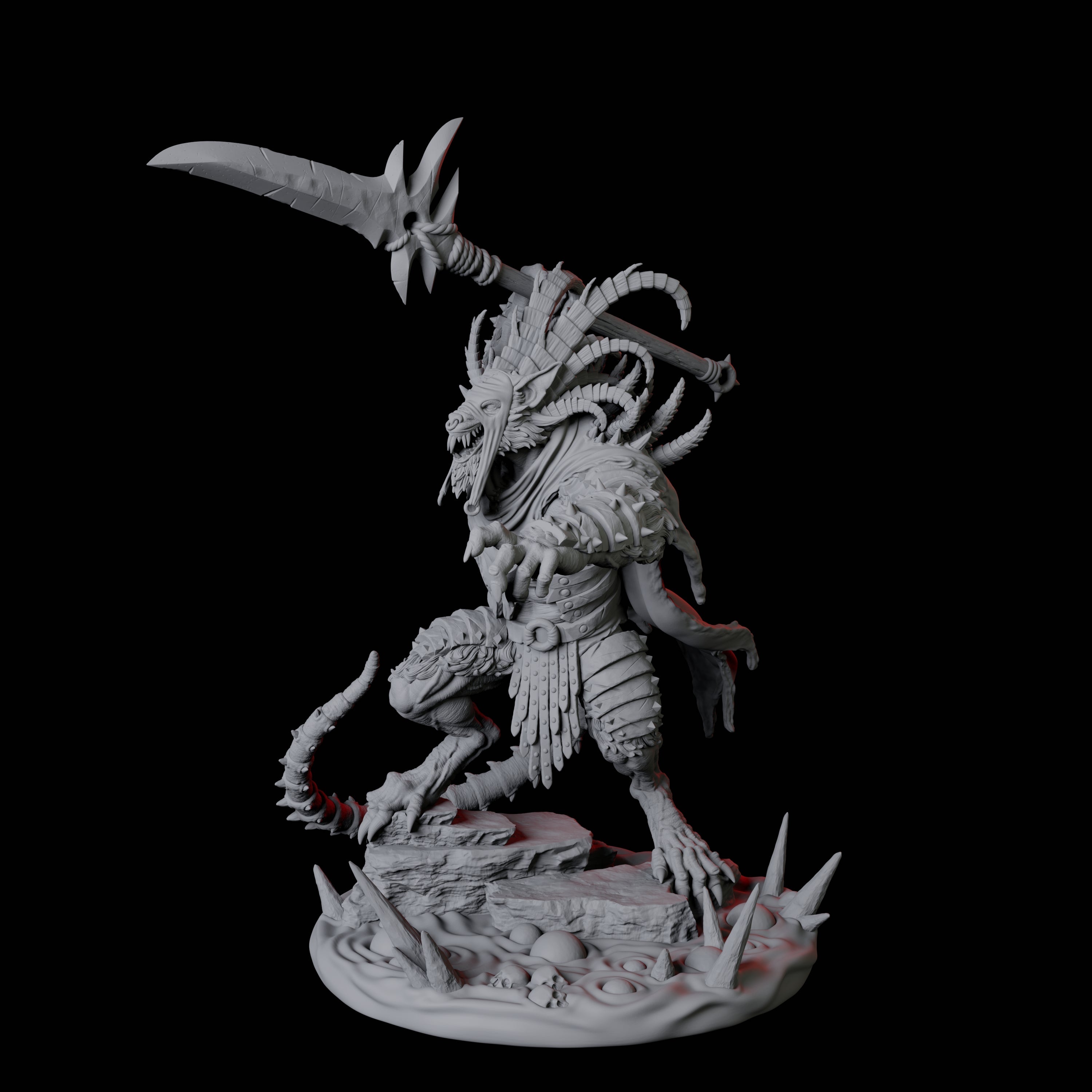 Ratfolk Filth Paladin C Miniature for Dungeons and Dragons, Pathfinder or other TTRPGs