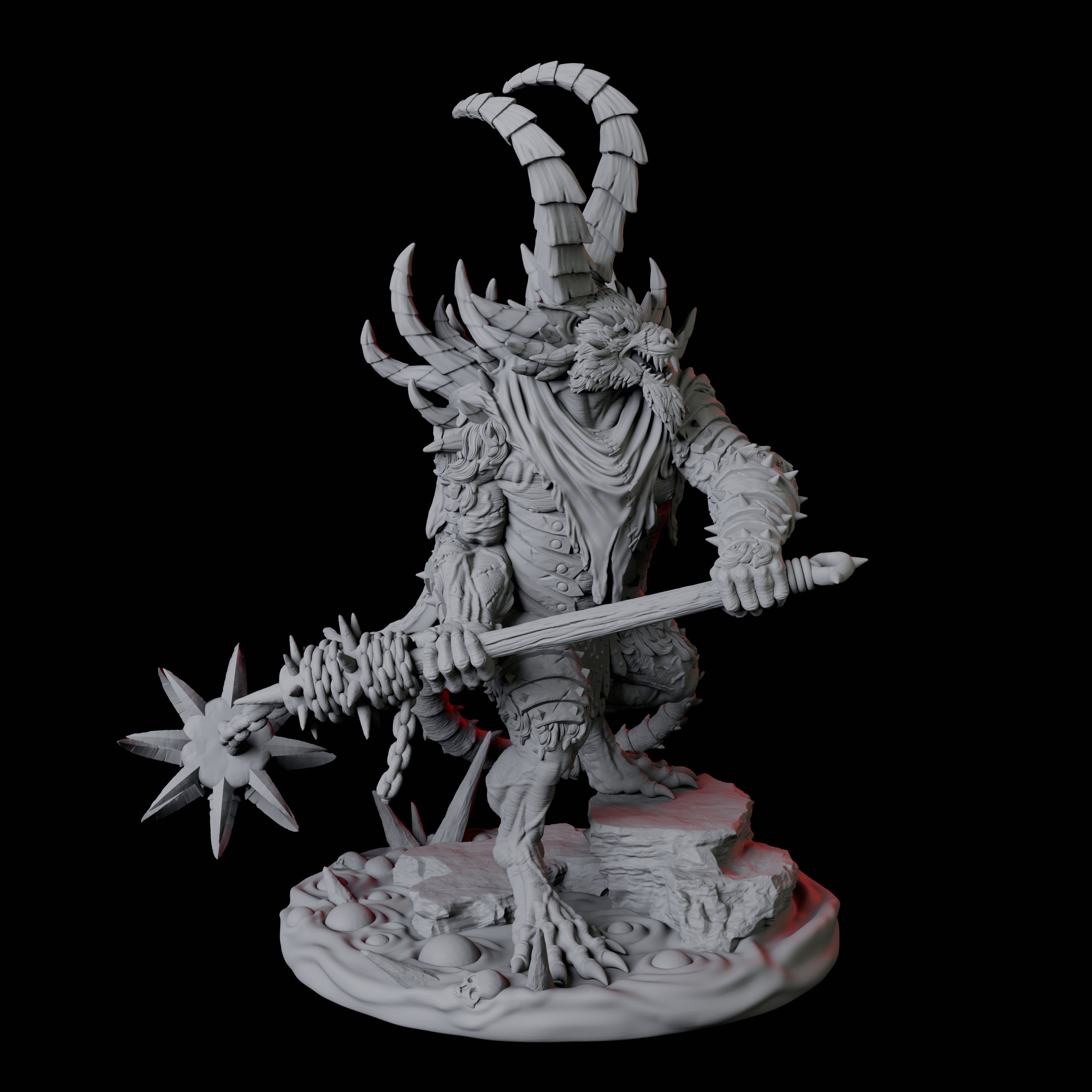 Ratfolk Filth Paladin D Miniature for Dungeons and Dragons, Pathfinder or other TTRPGs