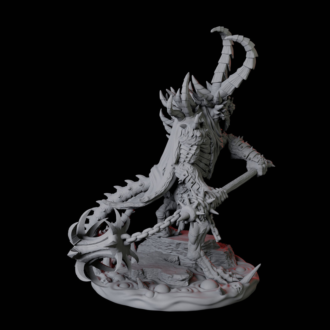 Ratfolk Filth Paladin D Miniature for Dungeons and Dragons, Pathfinder or other TTRPGs