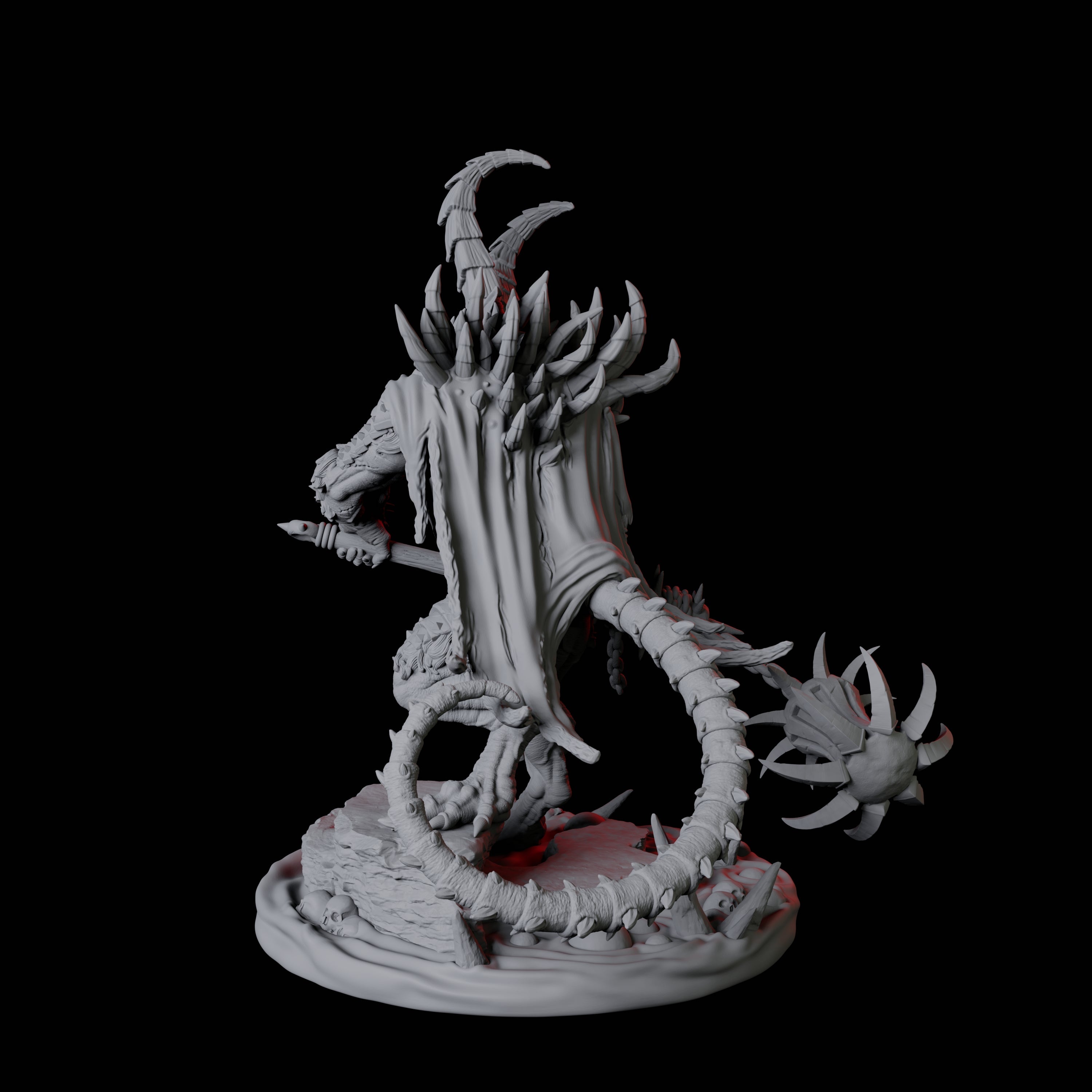 Ratfolk Filth Paladin D Miniature for Dungeons and Dragons, Pathfinder or other TTRPGs