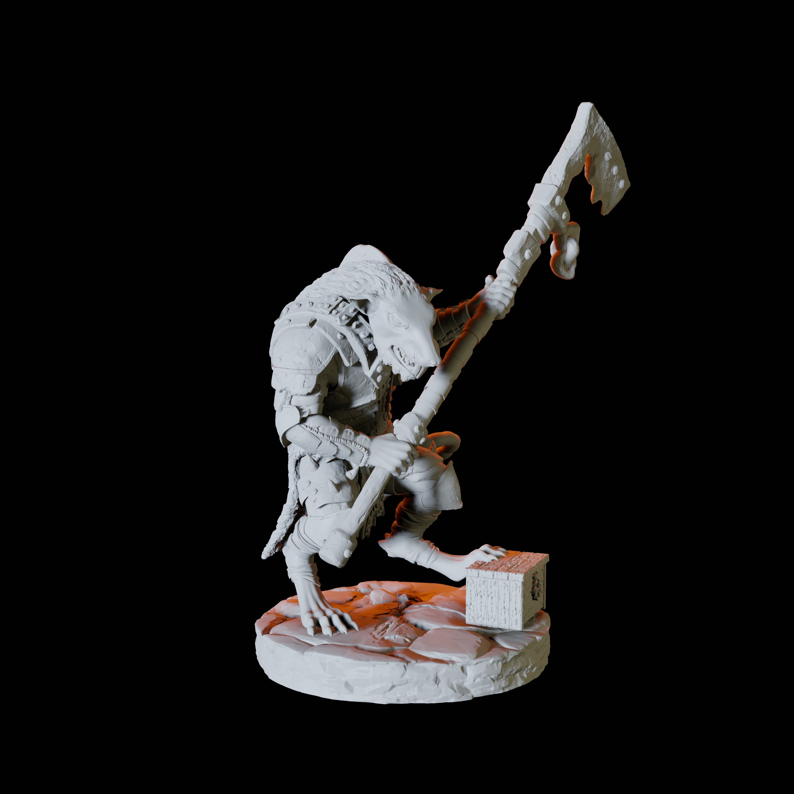Ratfolk Scout B Miniature for Dungeons and Dragons, Pathfinder or other TTRPGs