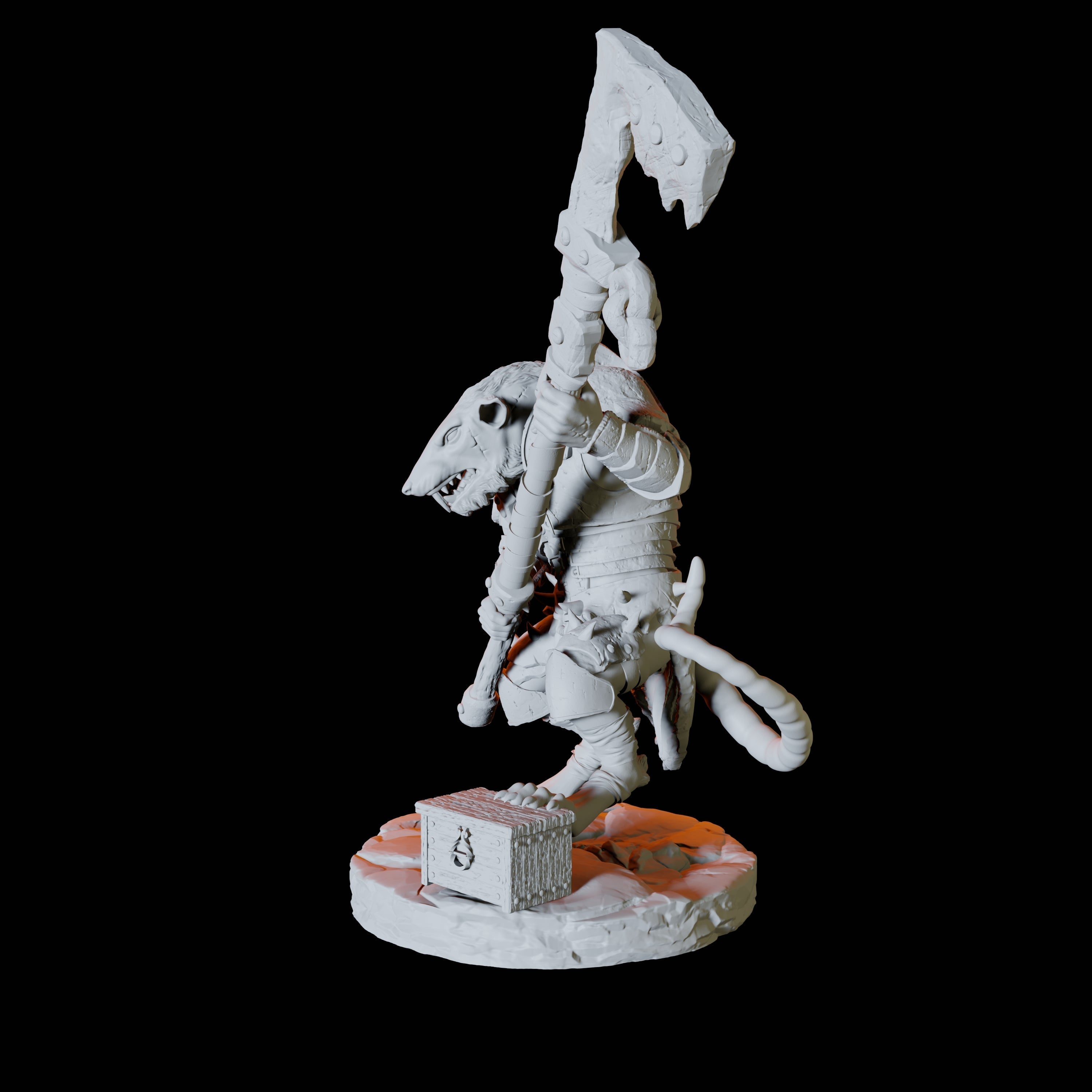 Ratfolk Scout B Miniature for Dungeons and Dragons, Pathfinder or other TTRPGs