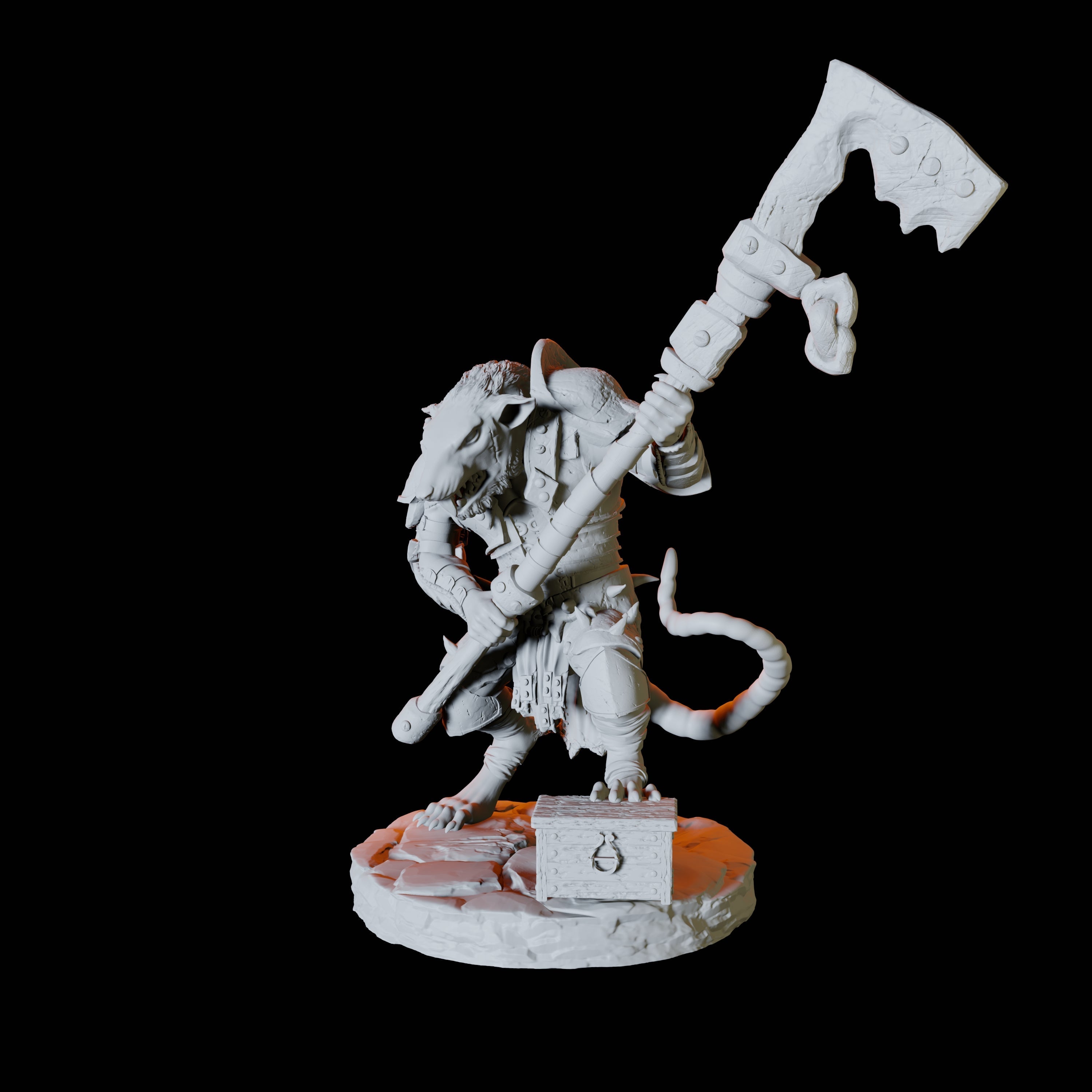 Ratfolk Scout B Miniature for Dungeons and Dragons, Pathfinder or other TTRPGs