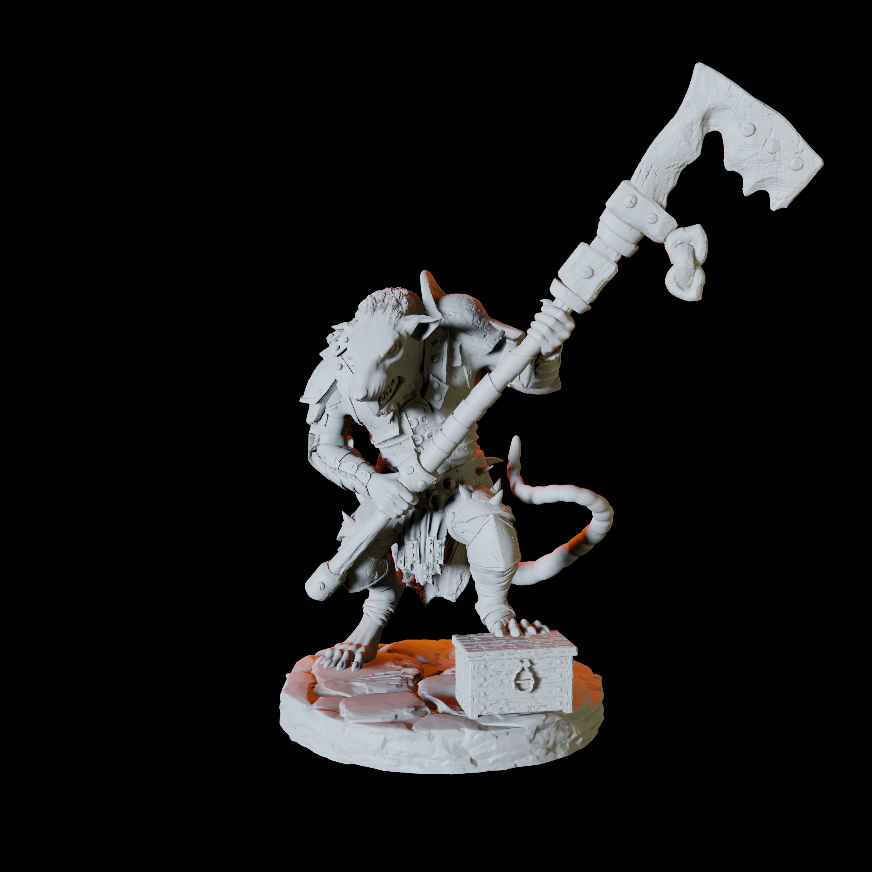 Ratfolk Scout B Miniature for Dungeons and Dragons, Pathfinder or other TTRPGs