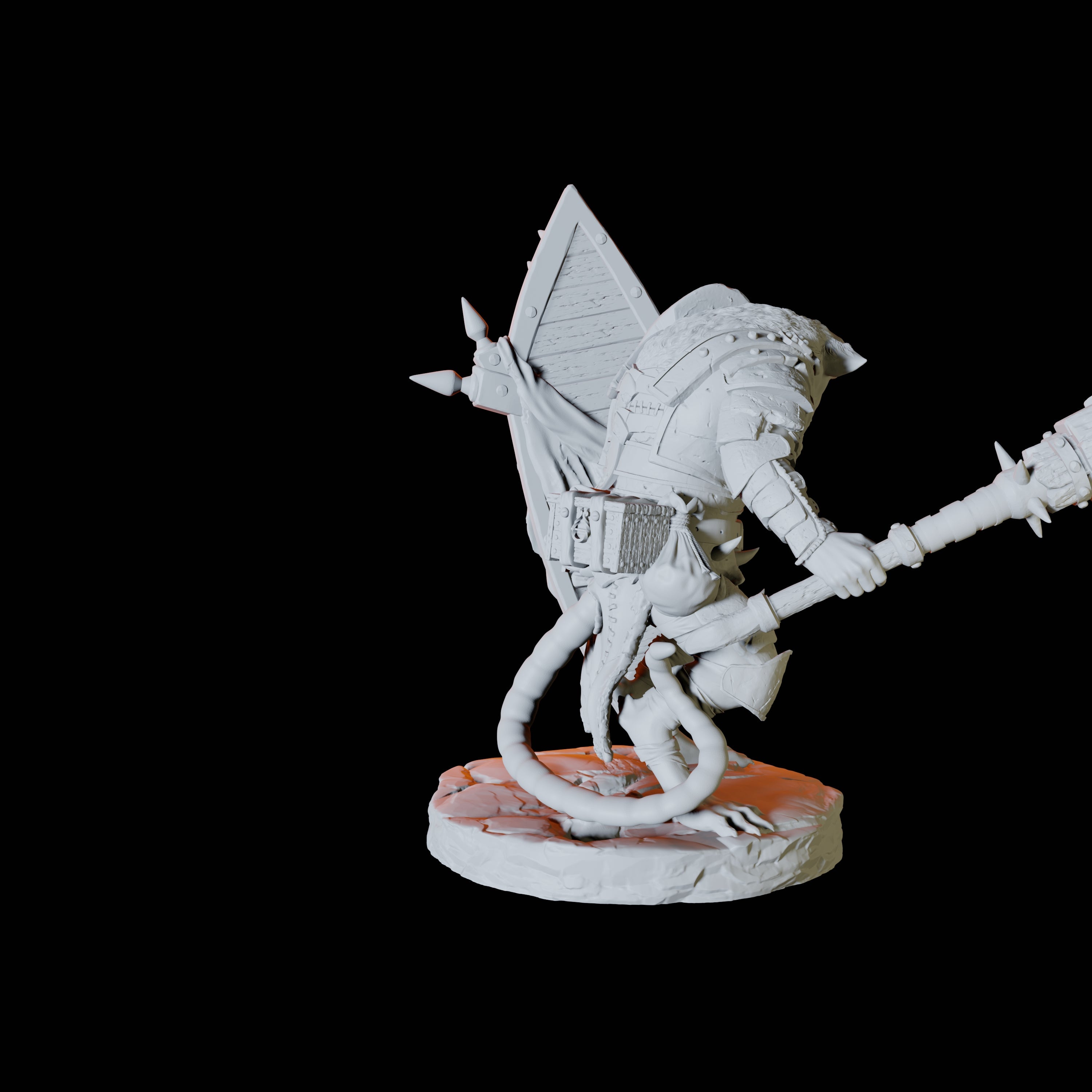 Ratfolk Scout C Miniature for Dungeons and Dragons, Pathfinder or other TTRPGs