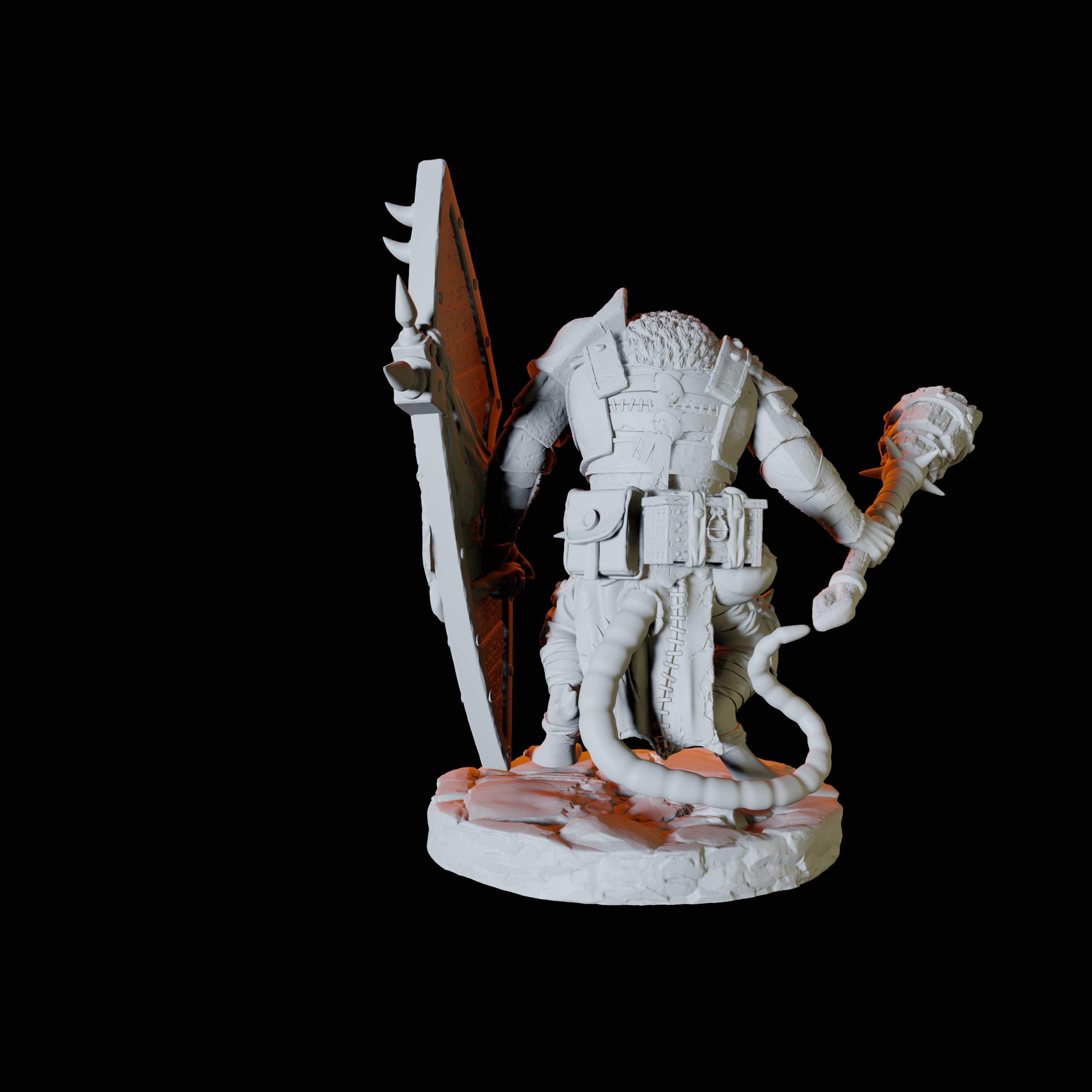 Ratfolk Scout C Miniature for Dungeons and Dragons, Pathfinder or other TTRPGs