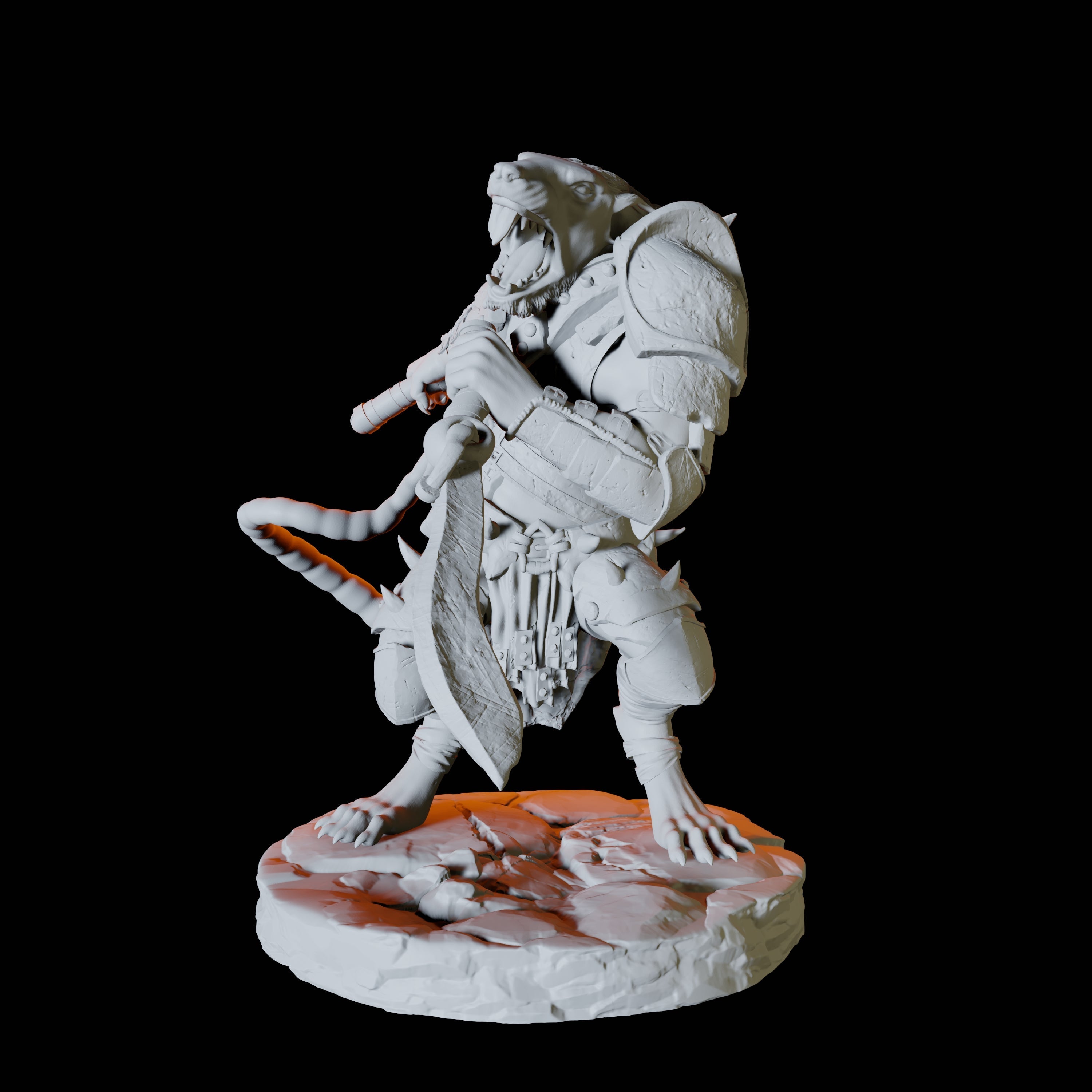 Ratfolk Scout D Miniature for Dungeons and Dragons, Pathfinder or other TTRPGs