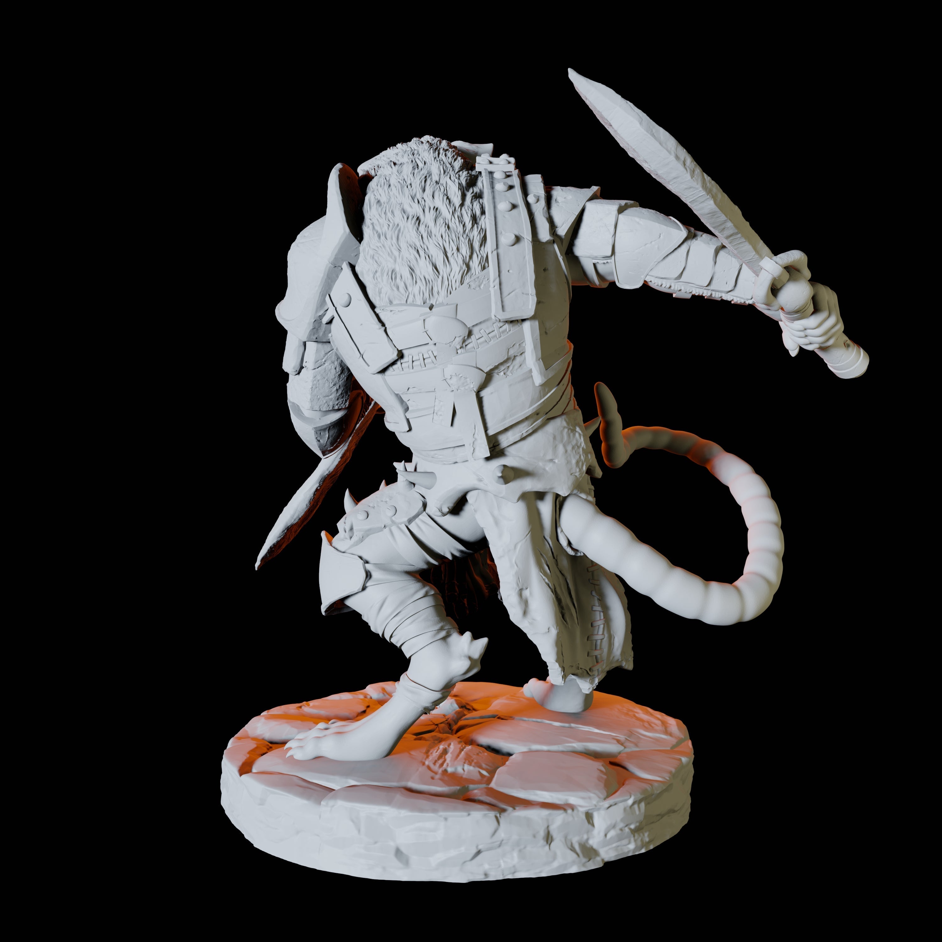 Ratfolk Scout D Miniature for Dungeons and Dragons, Pathfinder or other TTRPGs