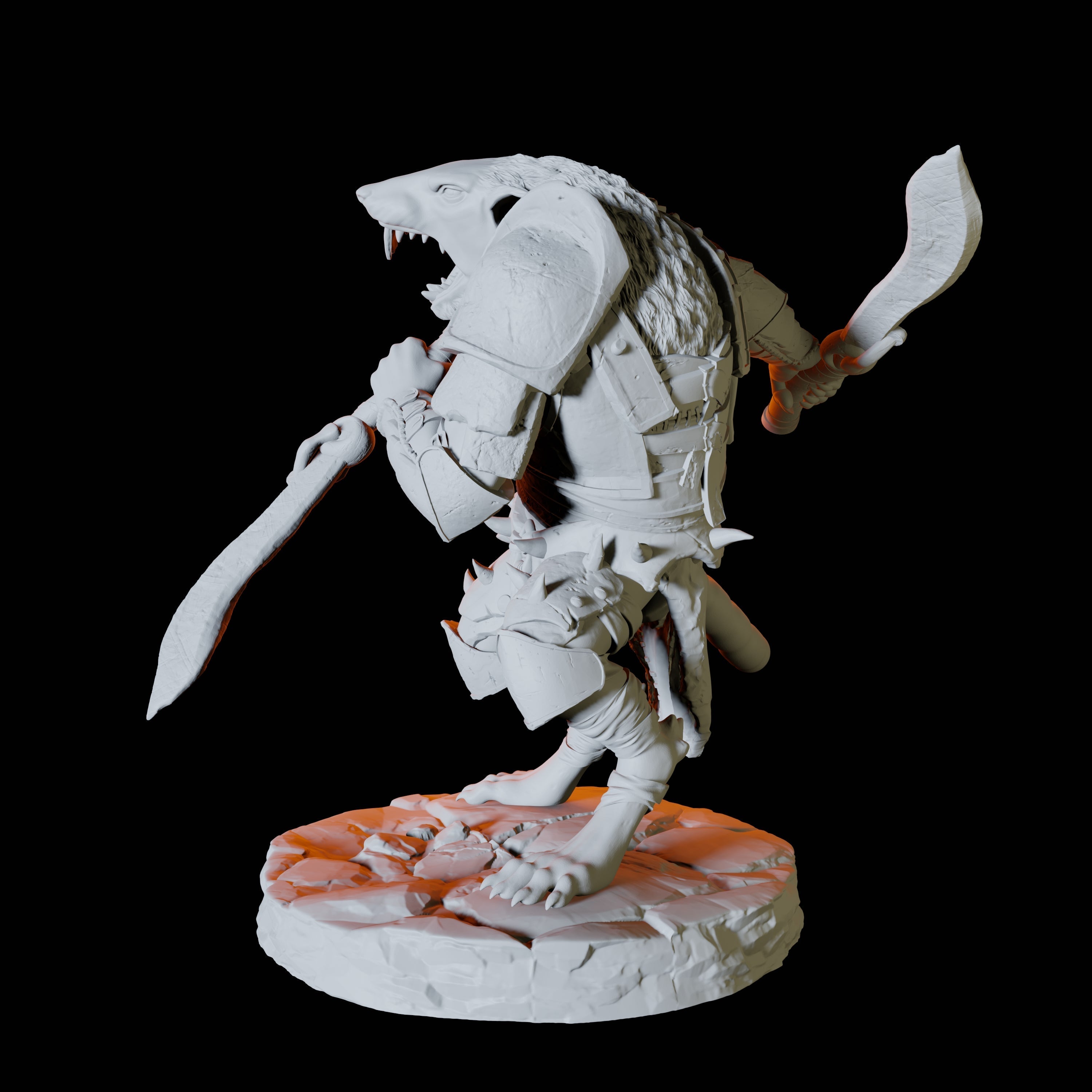 Ratfolk Scout D Miniature for Dungeons and Dragons, Pathfinder or other TTRPGs