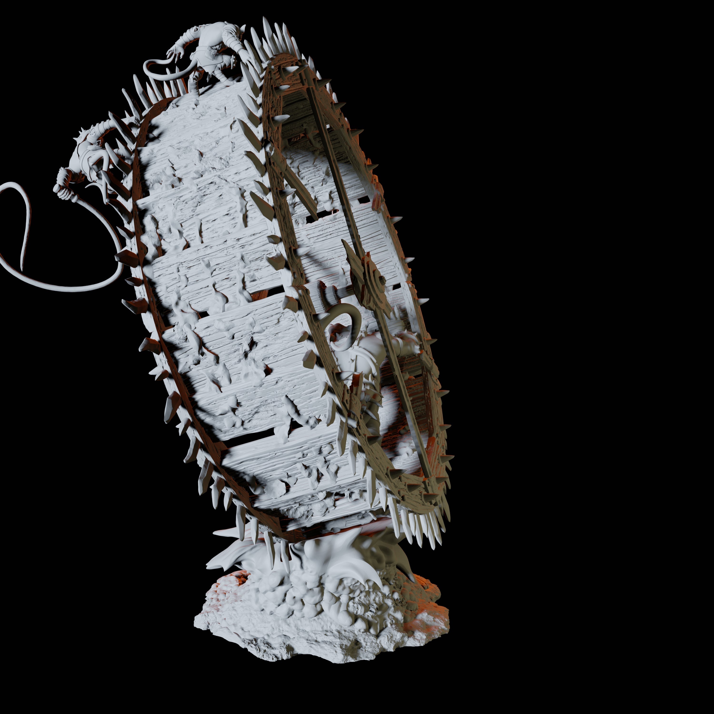 Ratfolk Siege Wheel Miniature for Dungeons and Dragons, Pathfinder or other TTRPGs