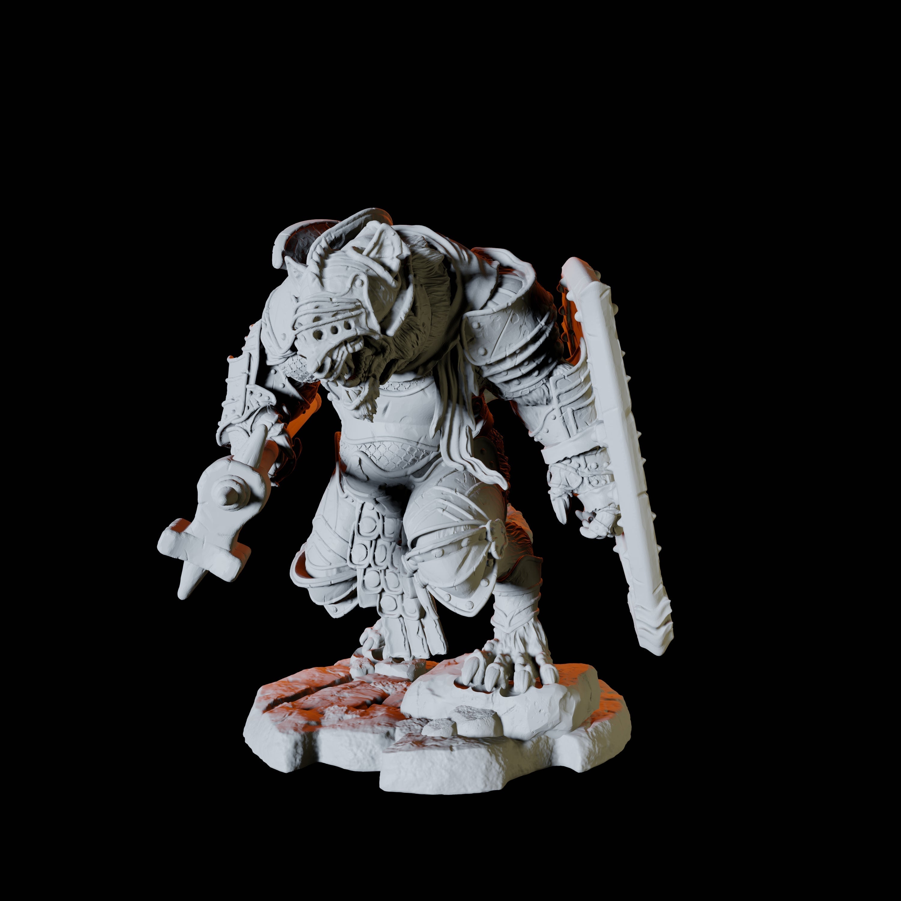 Ratfolk Soldier A Miniature for Dungeons and Dragons, Pathfinder or other TTRPGs