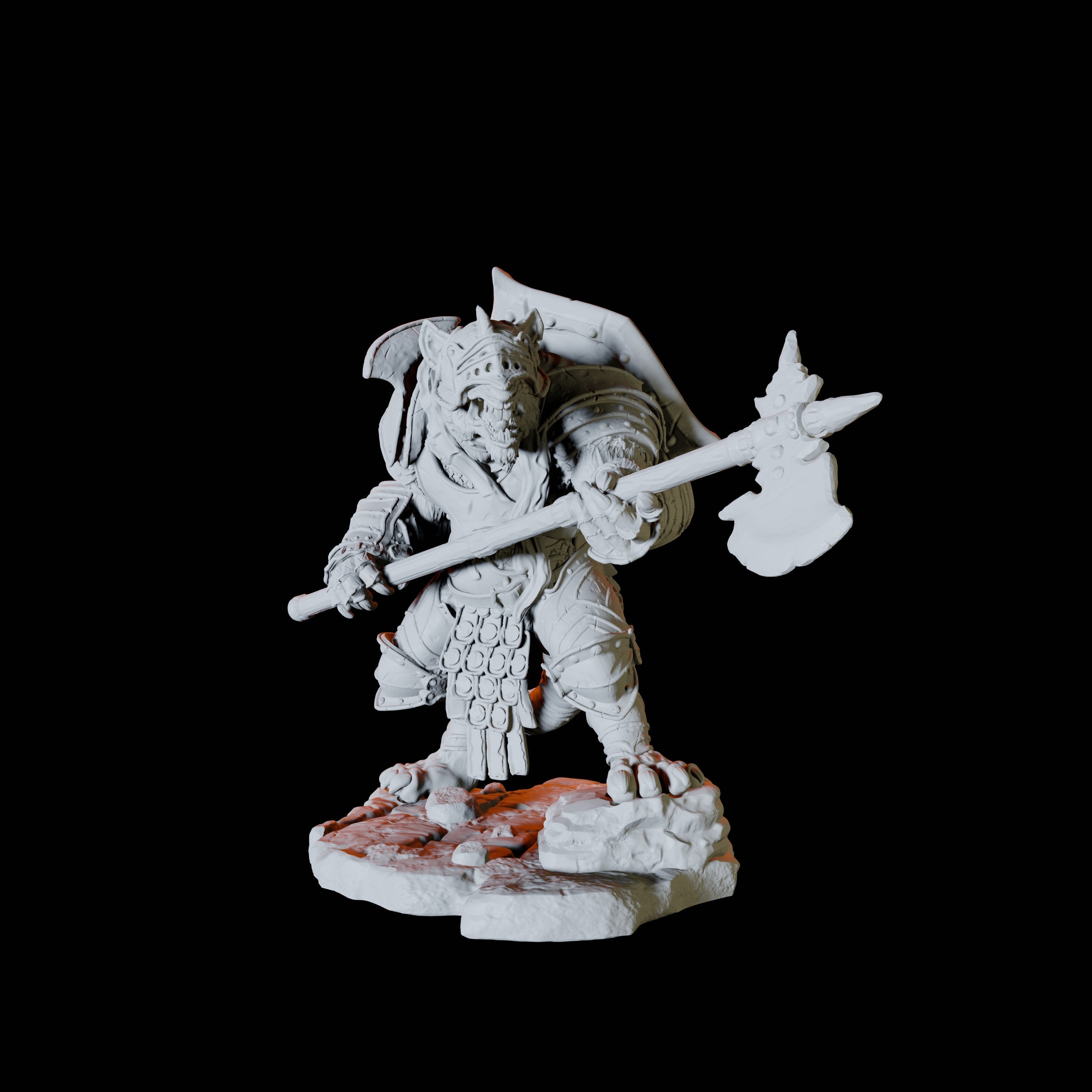 Ratfolk Soldier C Miniature for Dungeons and Dragons, Pathfinder or other TTRPGs