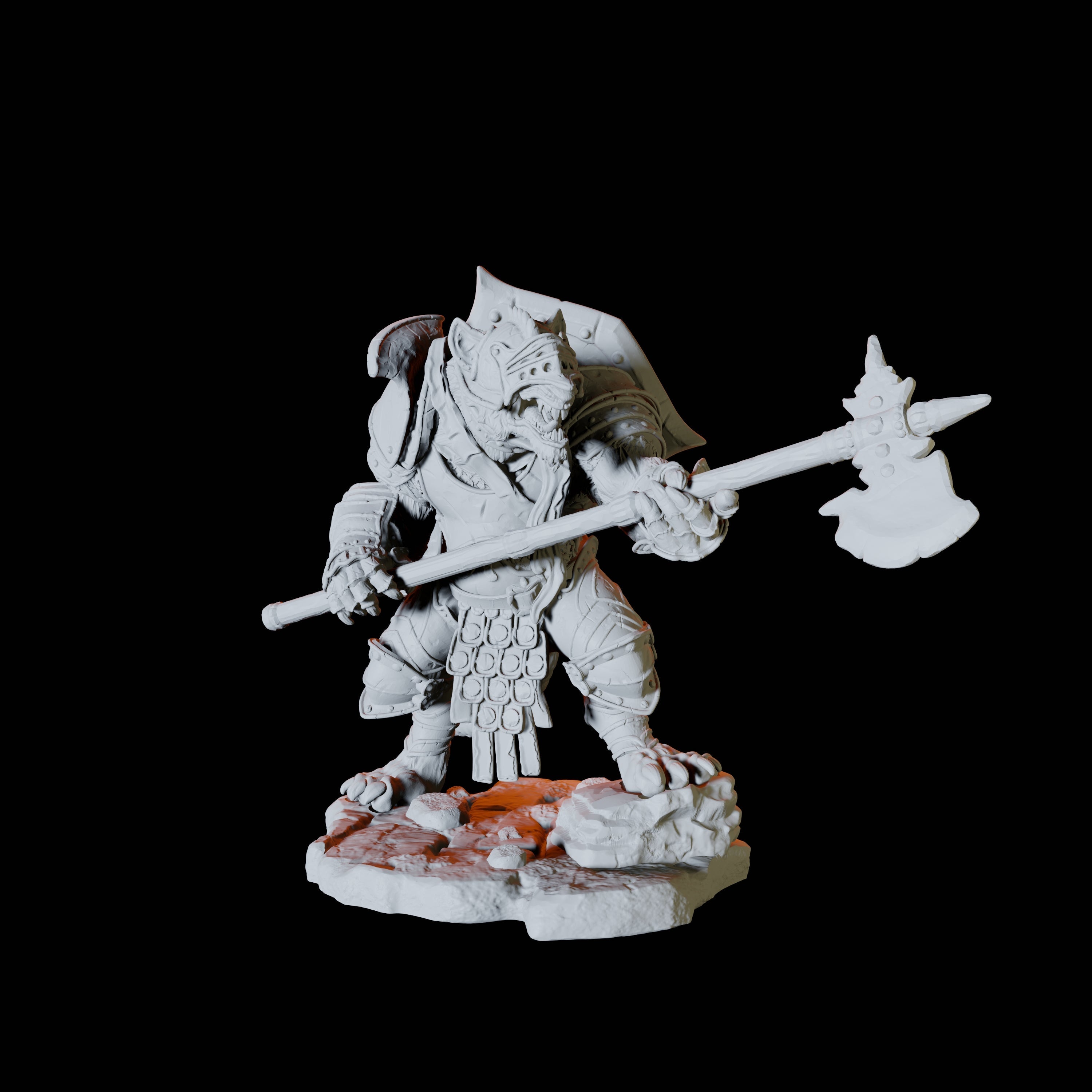 Ratfolk Soldier C Miniature for Dungeons and Dragons, Pathfinder or other TTRPGs