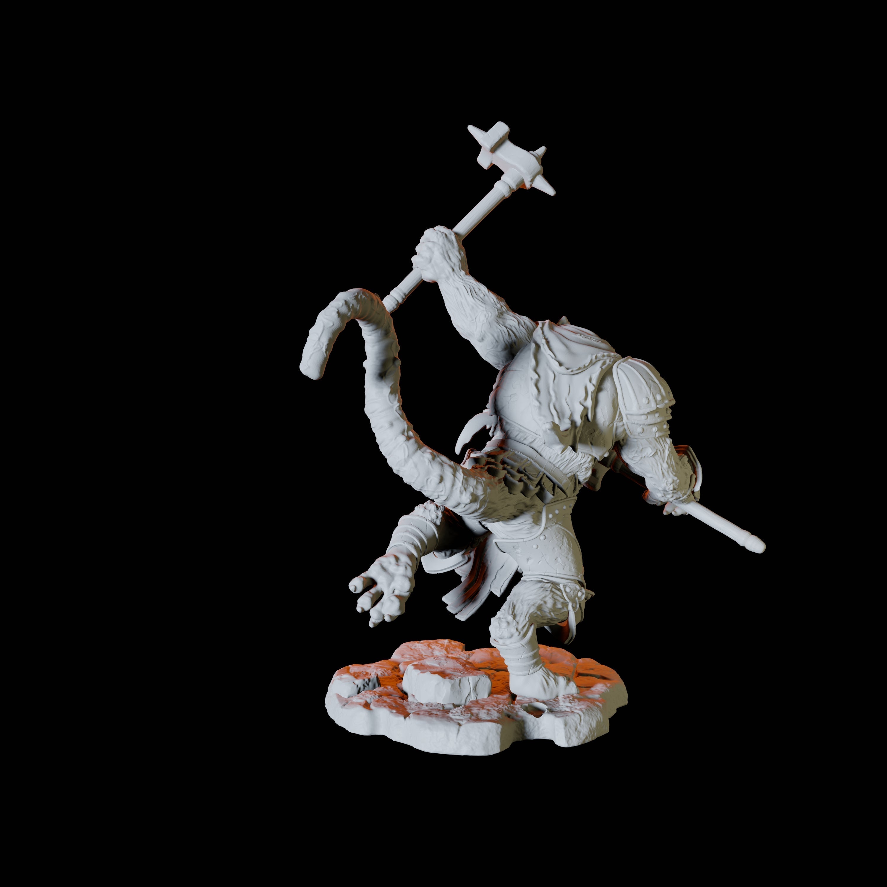 Ratfolk Soldier D Miniature for Dungeons and Dragons, Pathfinder or other TTRPGs