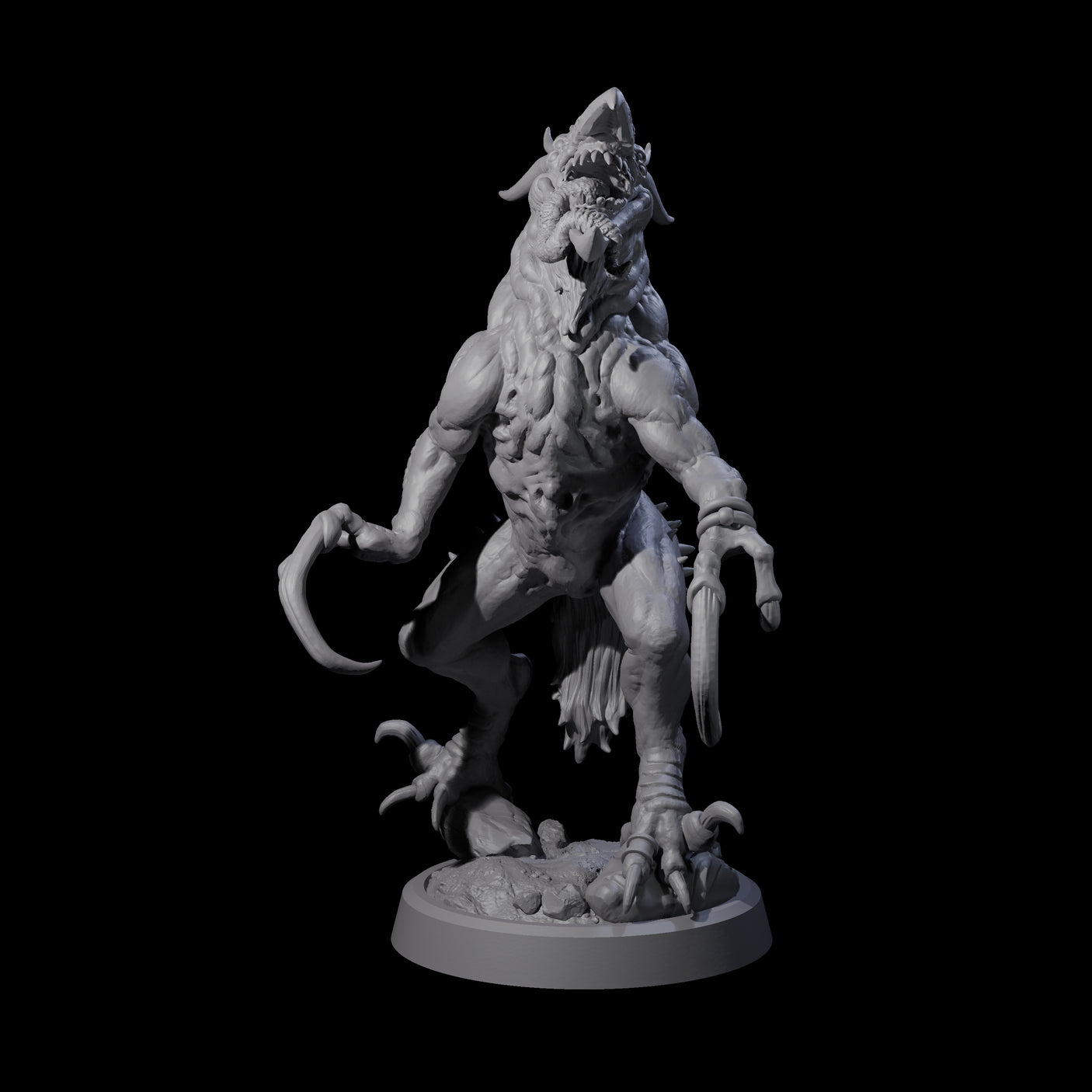 Ravaged Axe Beak Beast A Miniature for Dungeons and Dragons, Pathfinder or other TTRPGs