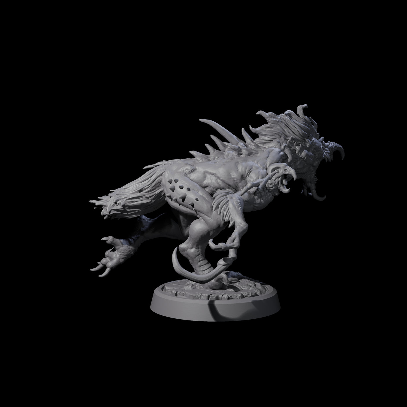 Ravaged Axe Beak Beast B Miniature for Dungeons and Dragons, Pathfinder or other TTRPGs