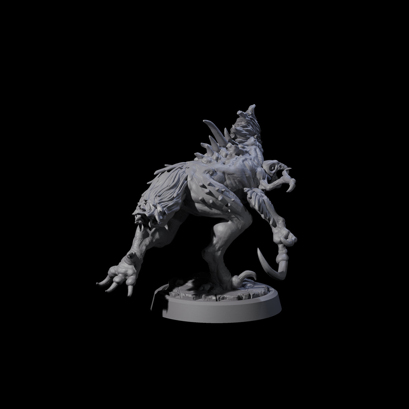 Ravaged Axe Beak Beast B Miniature for Dungeons and Dragons, Pathfinder or other TTRPGs