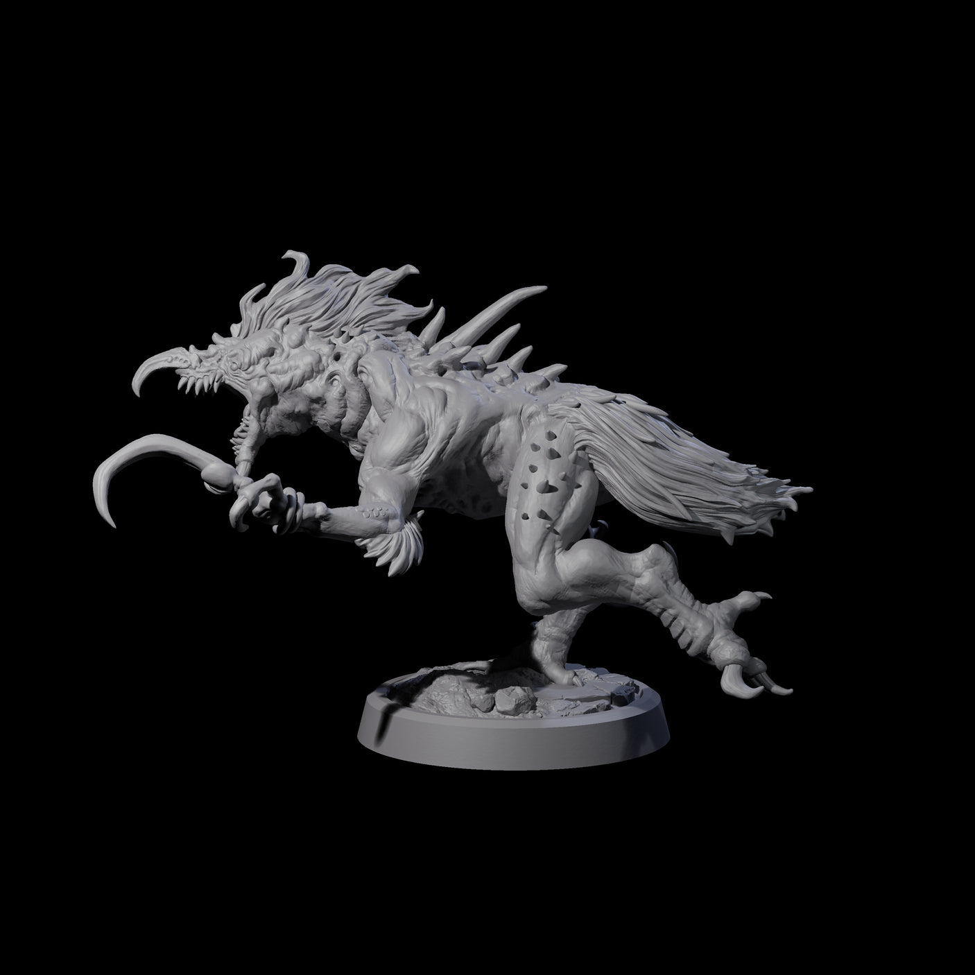 Ravaged Axe Beak Beast B Miniature for Dungeons and Dragons, Pathfinder or other TTRPGs