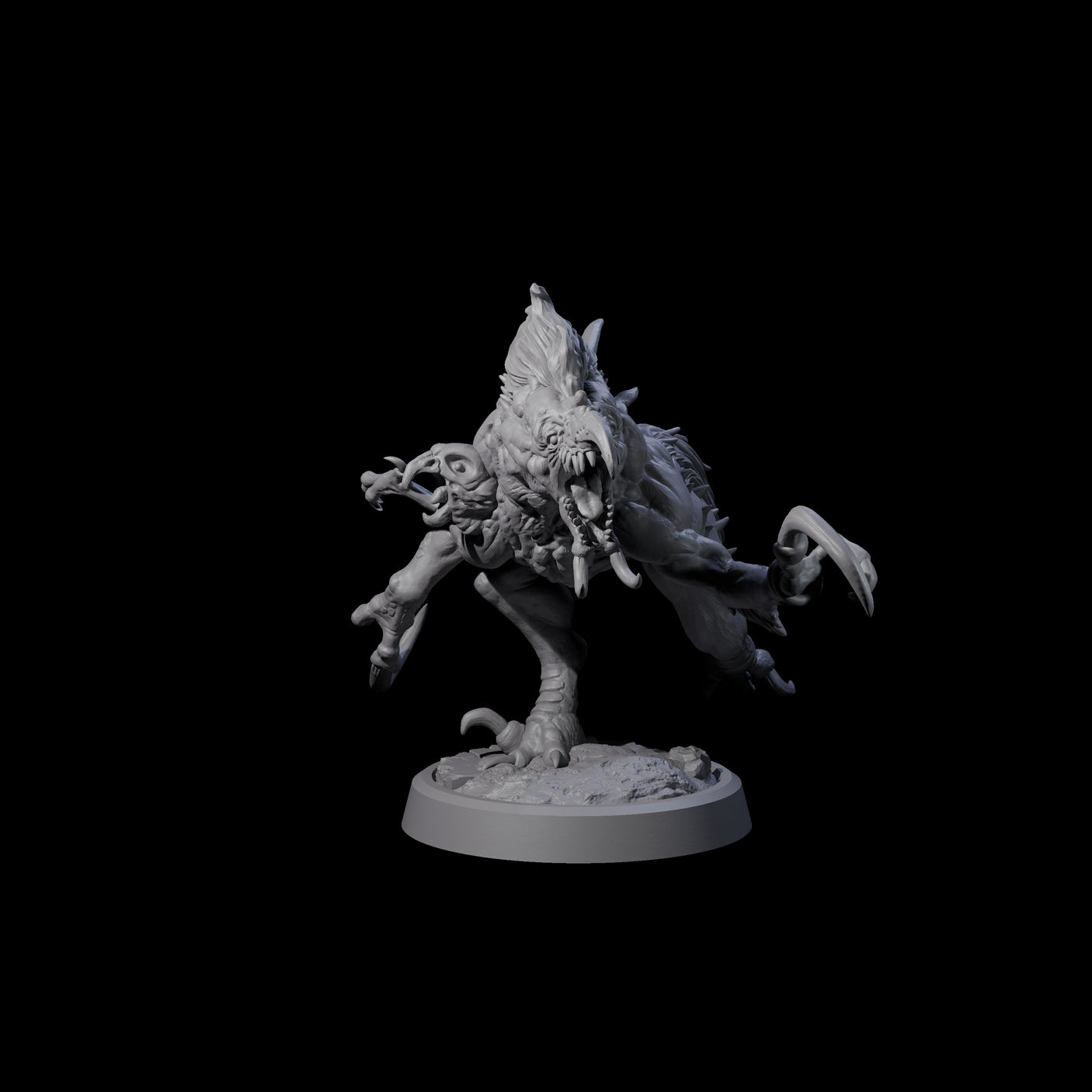 Ravaged Axe Beak Beast B Miniature for Dungeons and Dragons, Pathfinder or other TTRPGs