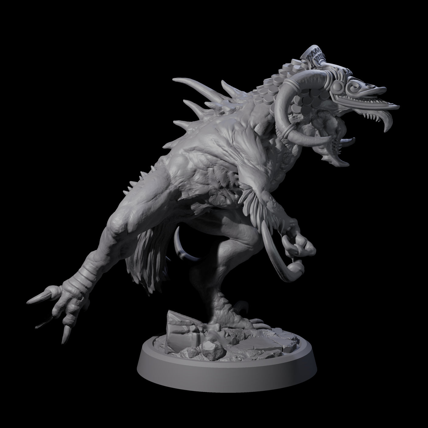 Ravaged Axe Beak Beast D Miniature for Dungeons and Dragons, Pathfinder or other TTRPGs