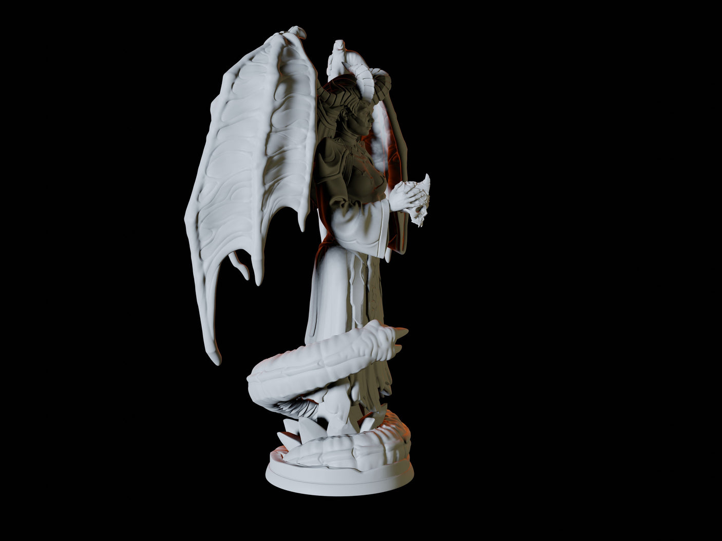 Raven Queen Miniature for Dungeons and Dragons, Pathfinder or other TTRPGs