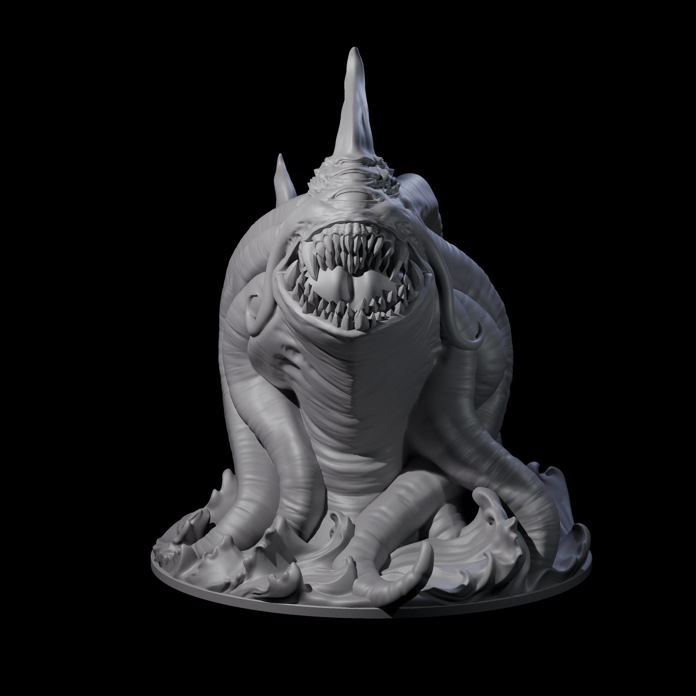 Ravenous Aboleth Overlord Miniature for Dungeons and Dragons, Pathfinder or other TTRPGs