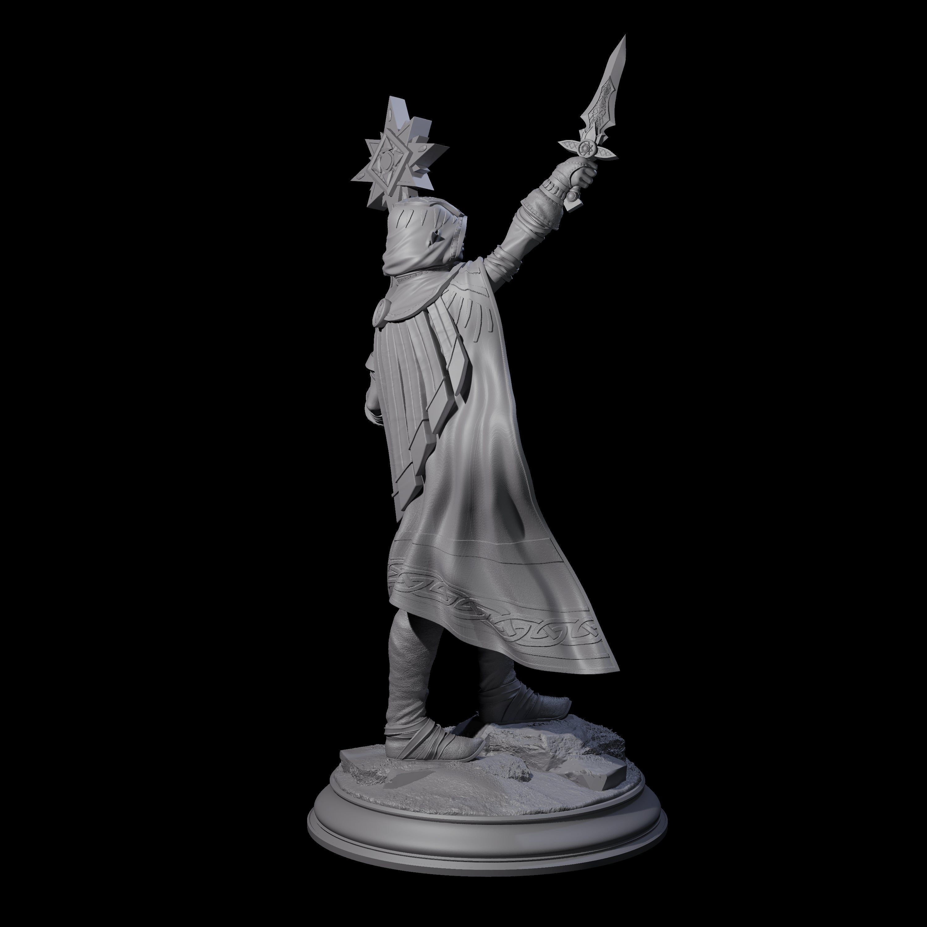 Ready To Sacrifice Elf Cleric Miniature for Dungeons and Dragons, Pathfinder or other TTRPGs
