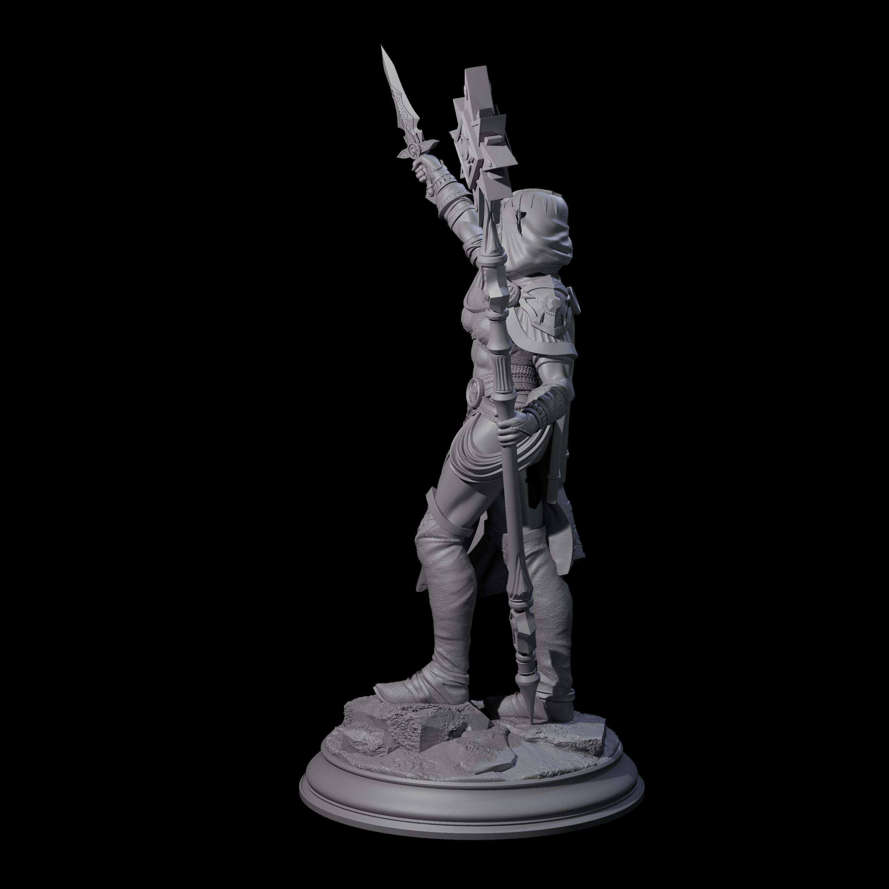 Ready To Sacrifice Elf Cleric Miniature for Dungeons and Dragons, Pathfinder or other TTRPGs