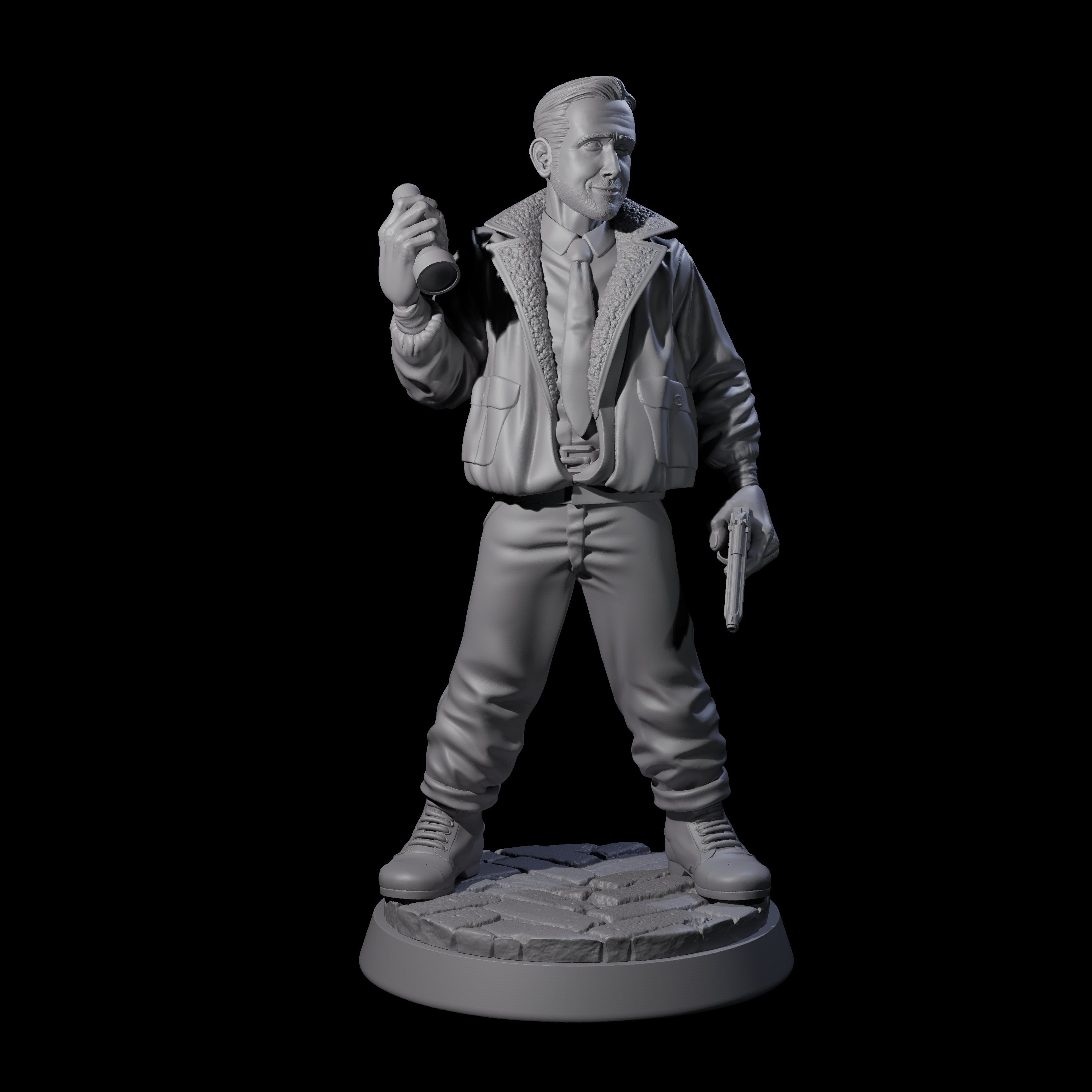 Ready for anything Pilot Miniature for Dungeons and Dragons, Pathfinder or other TTRPGs