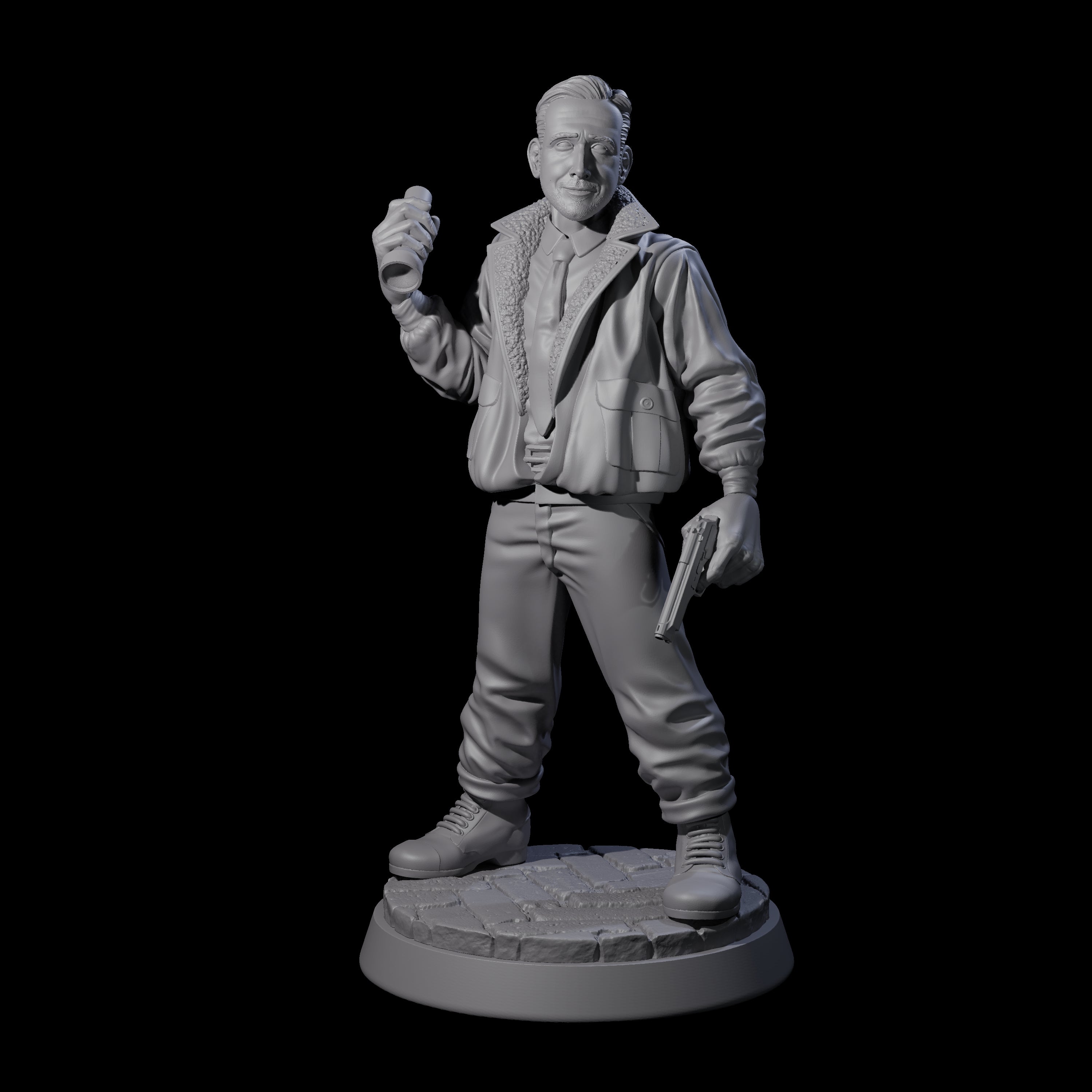 Ready for anything Pilot Miniature for Dungeons and Dragons, Pathfinder or other TTRPGs