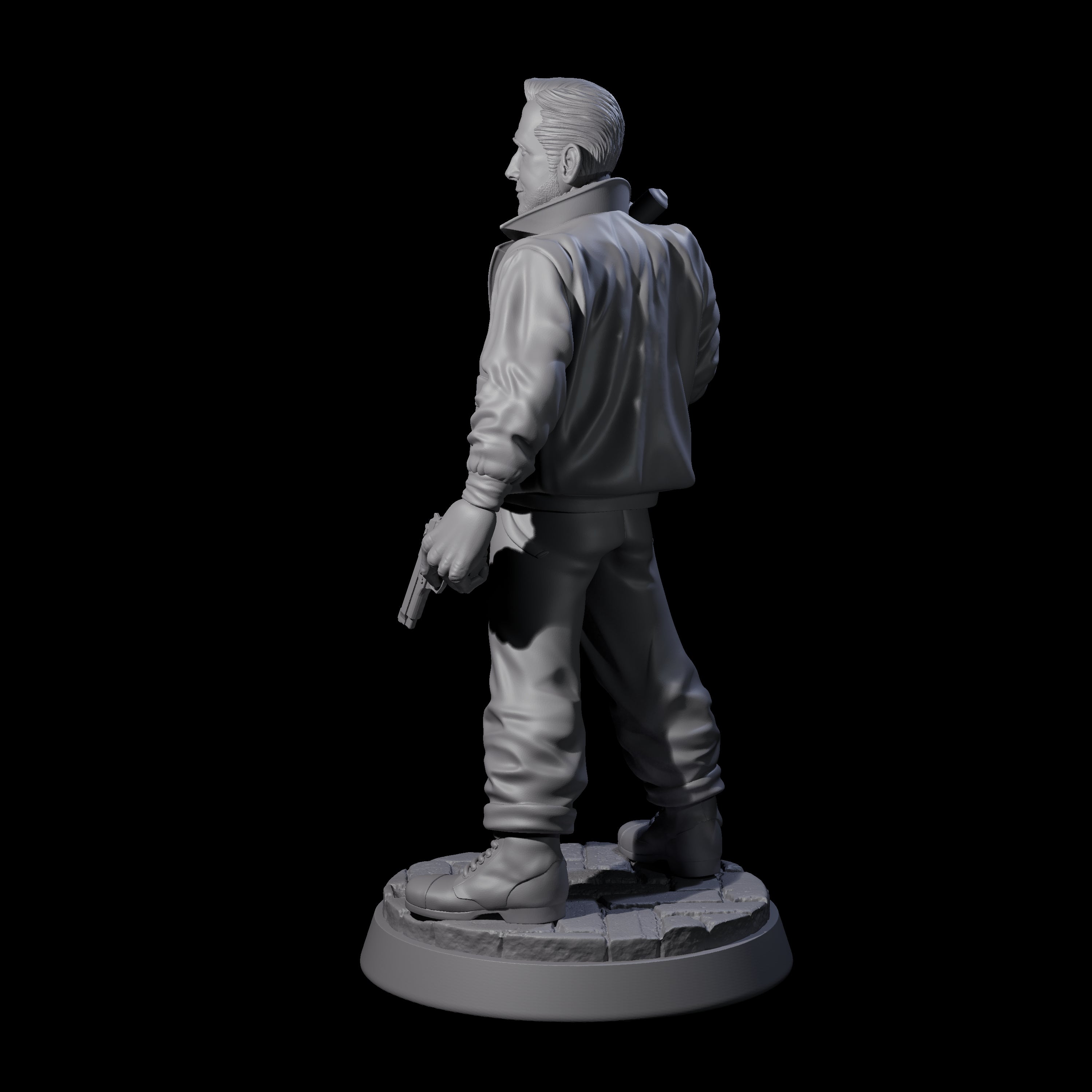 Ready for anything Pilot Miniature for Dungeons and Dragons, Pathfinder or other TTRPGs