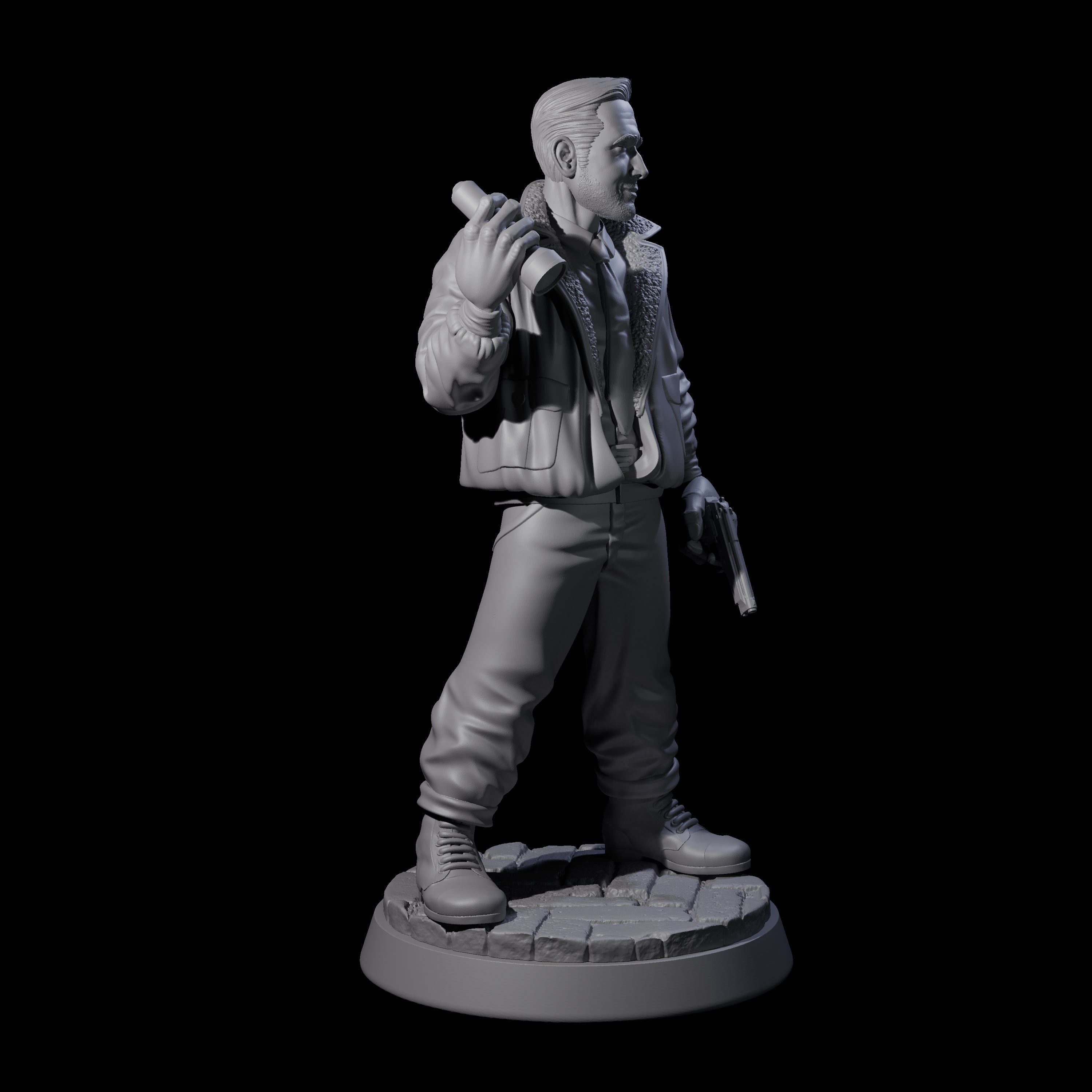 Ready for anything Pilot Miniature for Dungeons and Dragons, Pathfinder or other TTRPGs