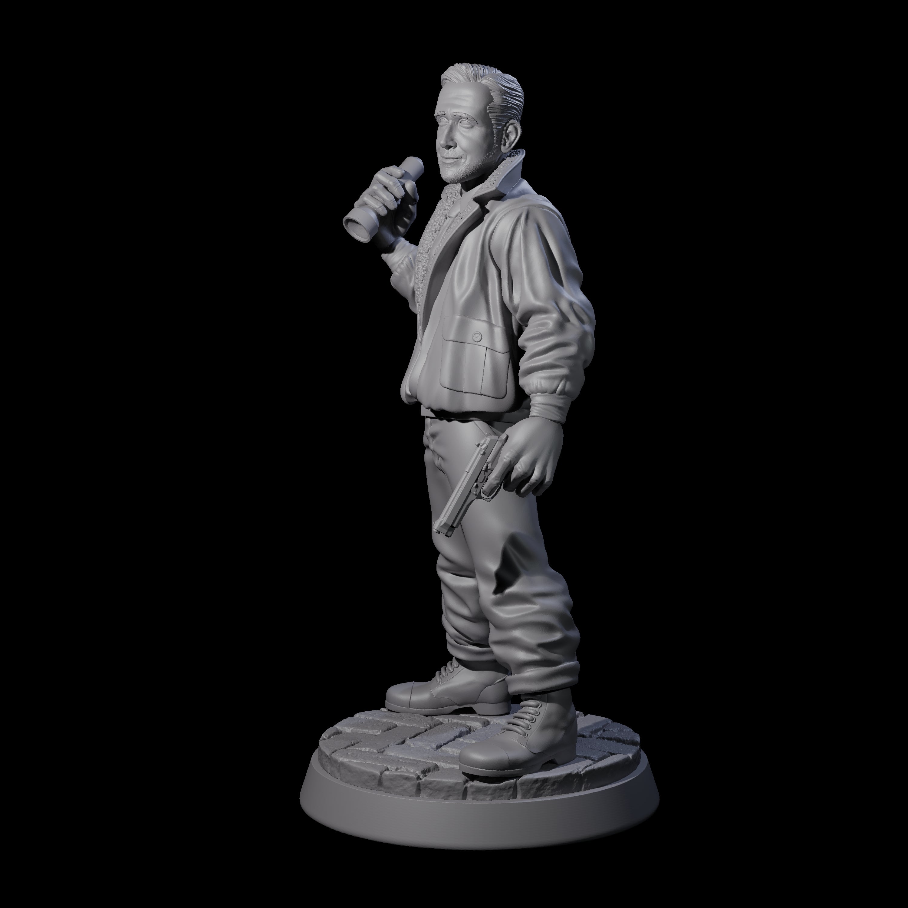 Ready for anything Pilot Miniature for Dungeons and Dragons, Pathfinder or other TTRPGs