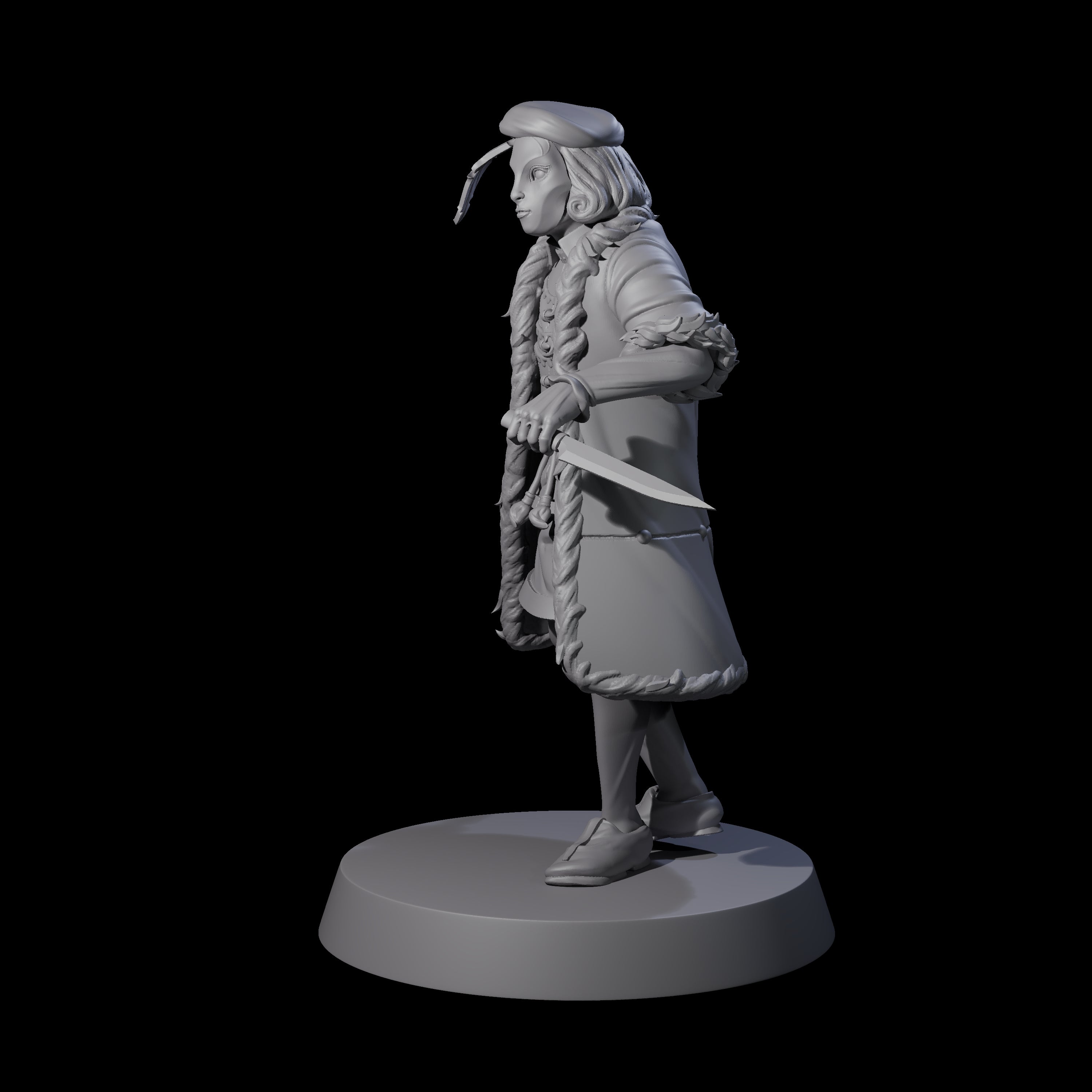 Rebellious Masked Citizen A Miniature for Dungeons and Dragons, Pathfinder or other TTRPGs