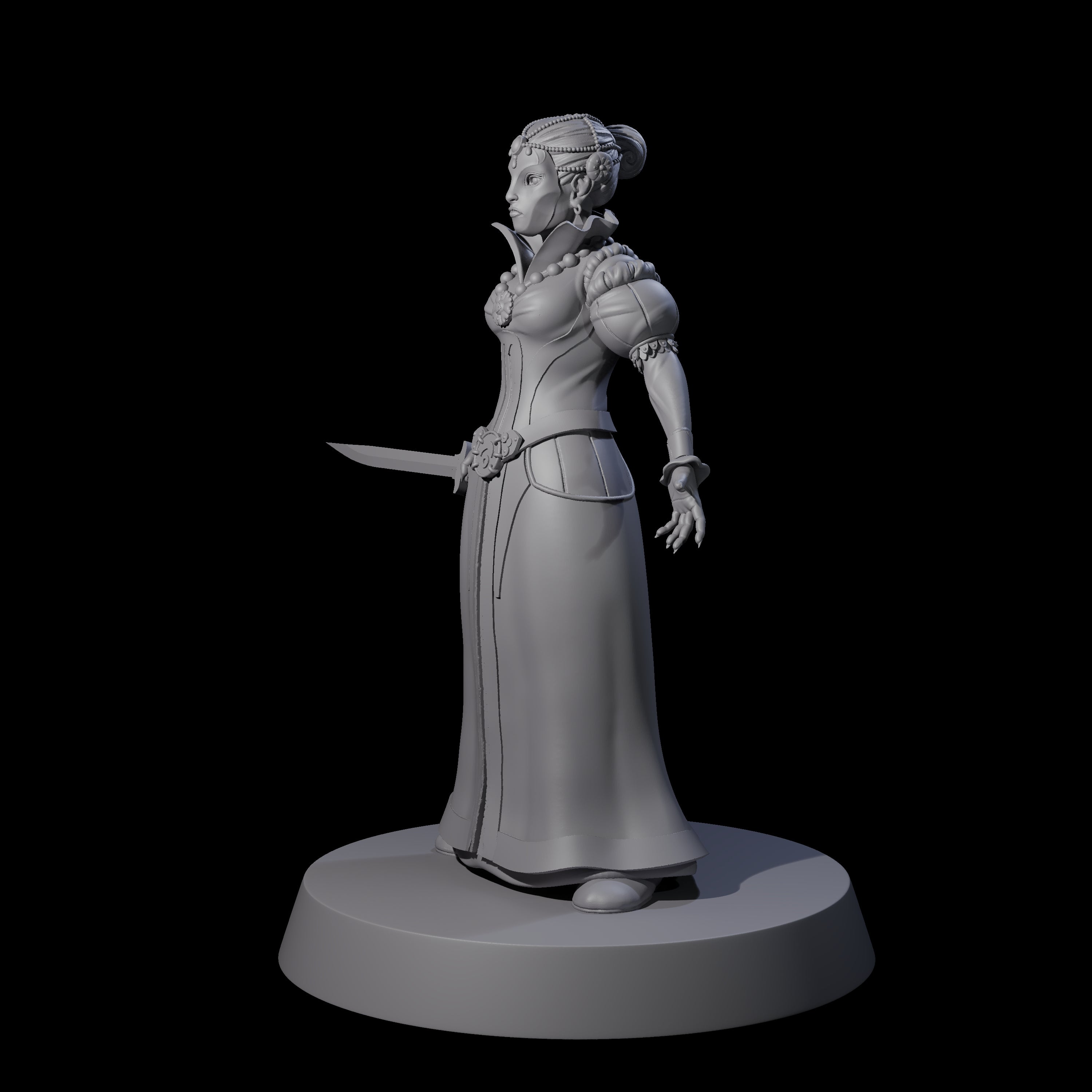 Rebellious Masked Citizen B Miniature for Dungeons and Dragons, Pathfinder or other TTRPGs