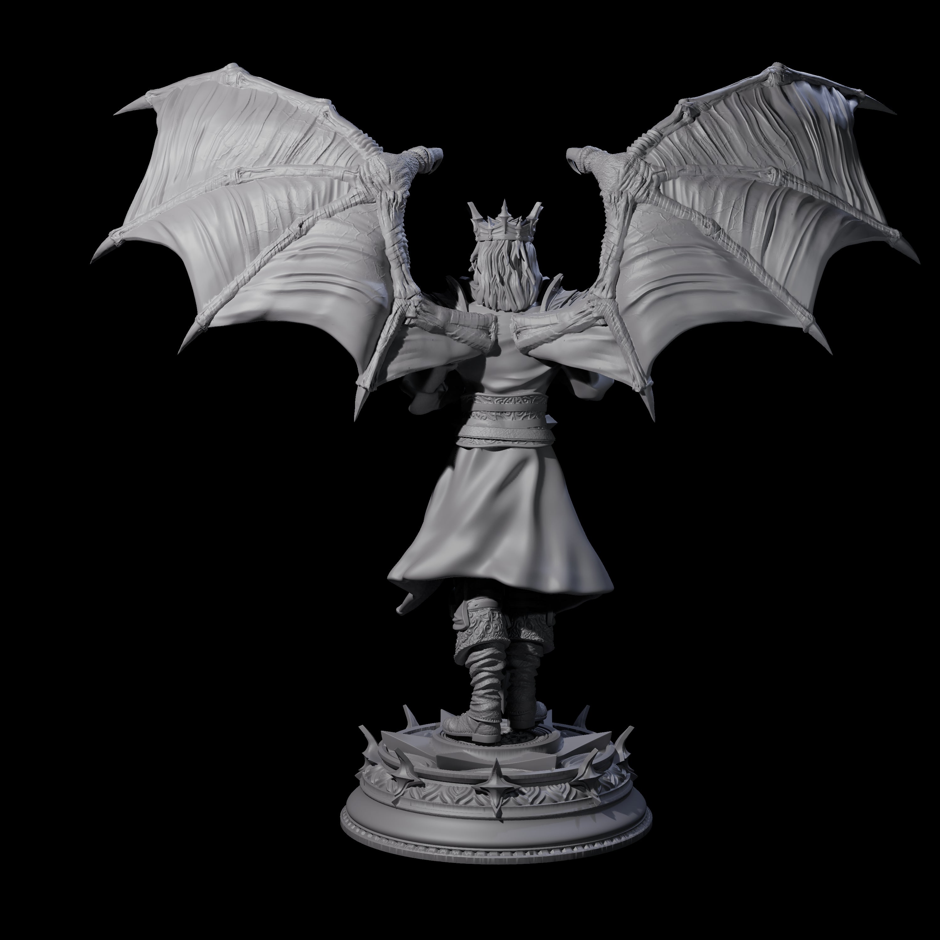 Regal King Miniature for Dungeons and Dragons, Pathfinder or other TTRPGs
