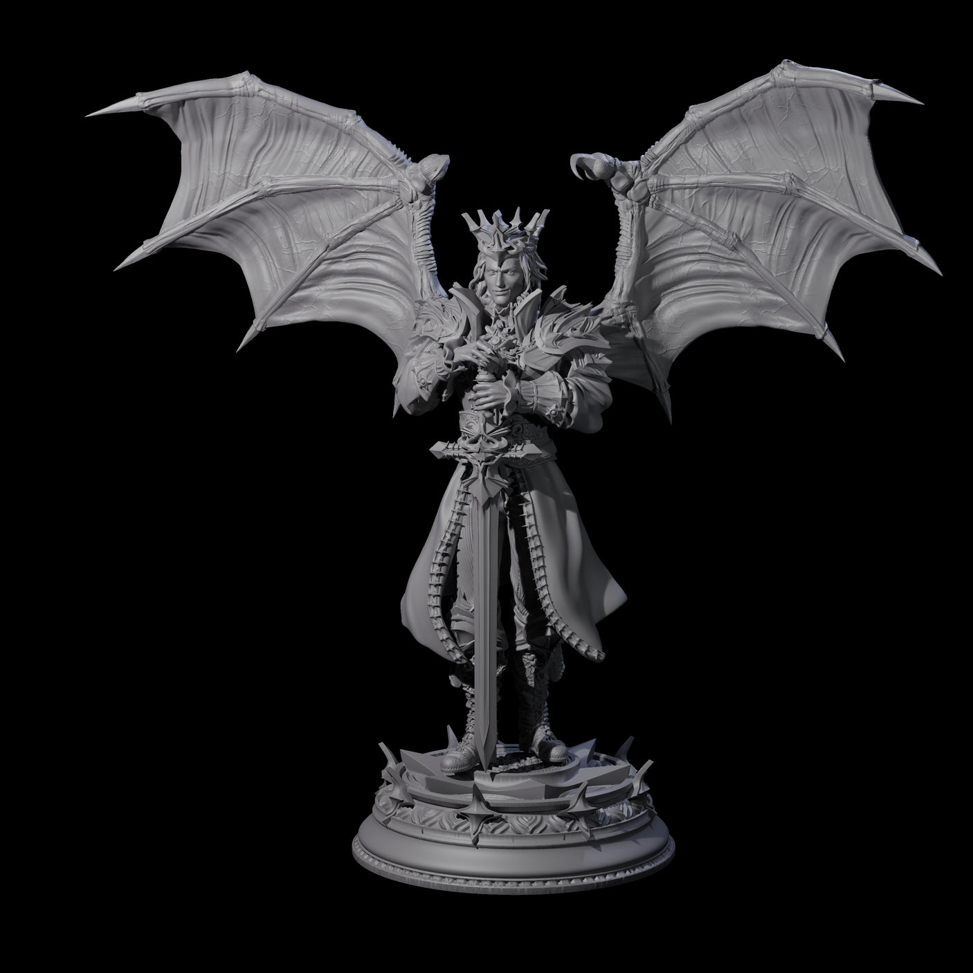 Regal King Miniature for Dungeons and Dragons, Pathfinder or other TTRPGs