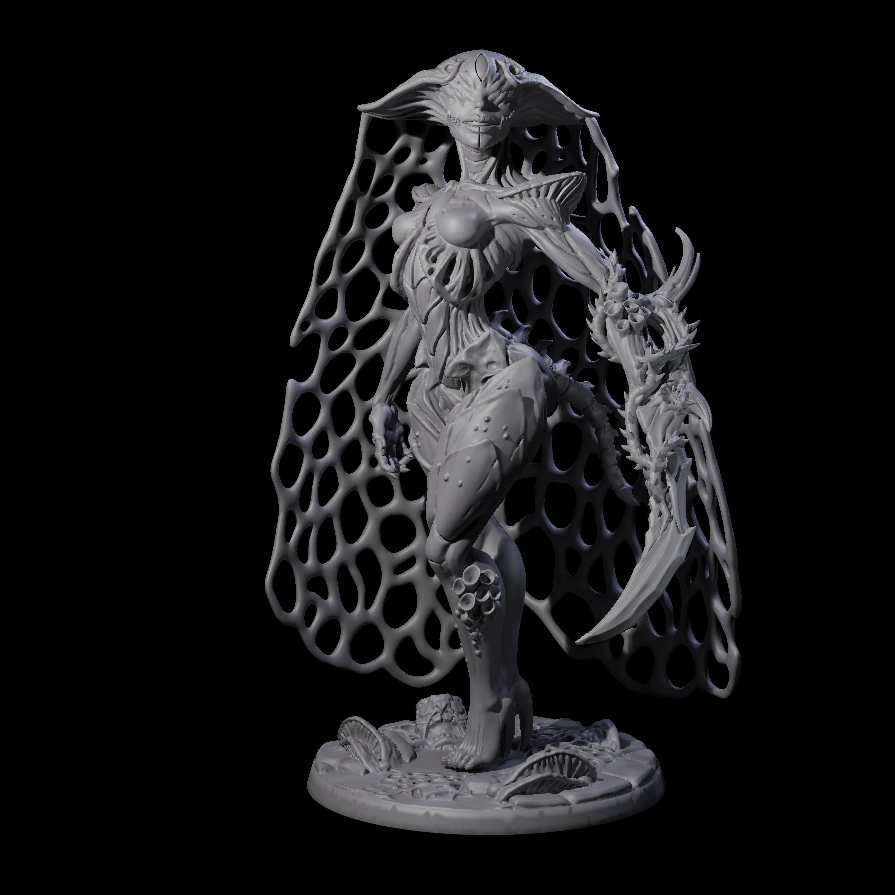 Regal Myconid Matriarch Miniature for Dungeons and Dragons, Pathfinder or other TTRPGs