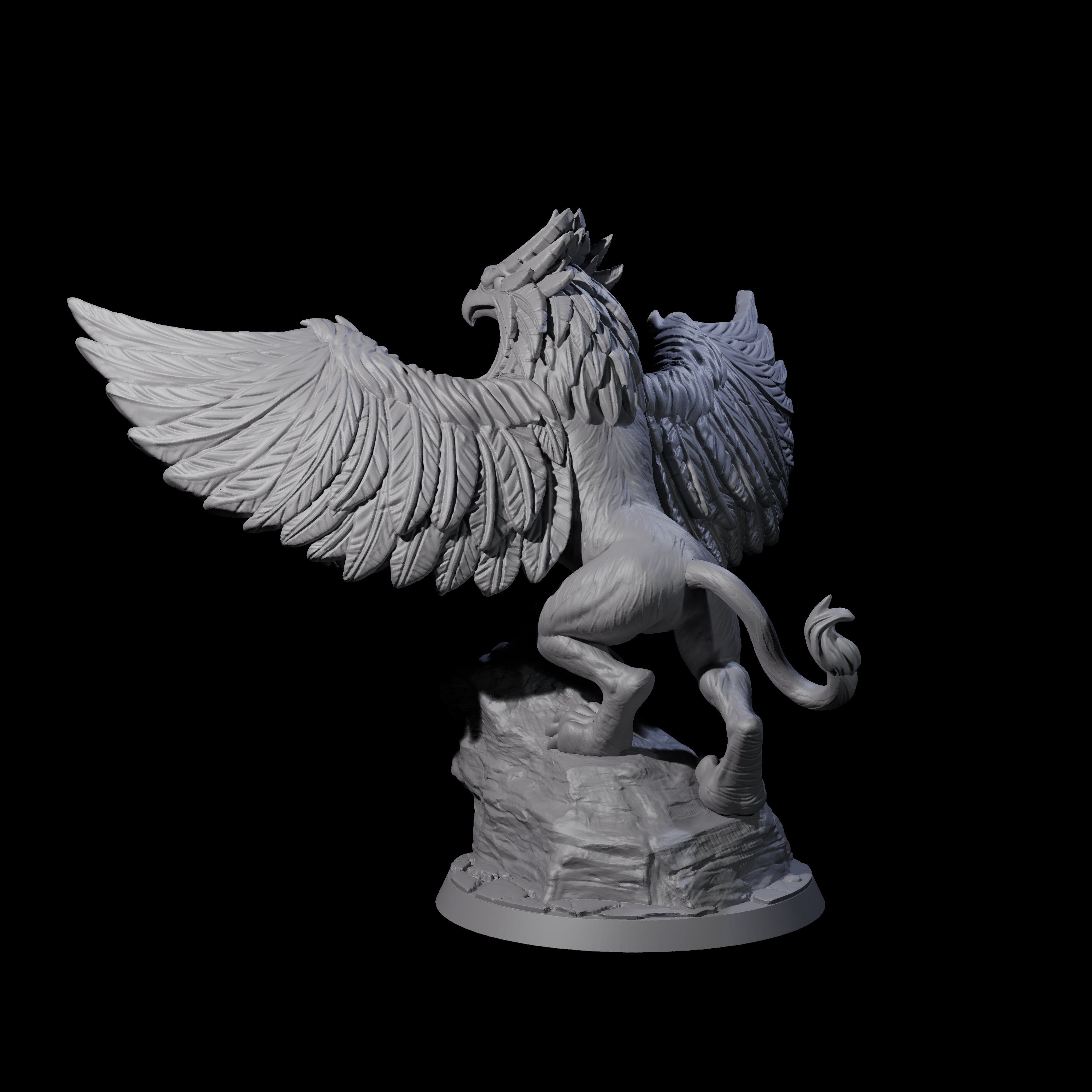 Regal Royal Griffon Miniature for Dungeons and Dragons, Pathfinder or other TTRPGs