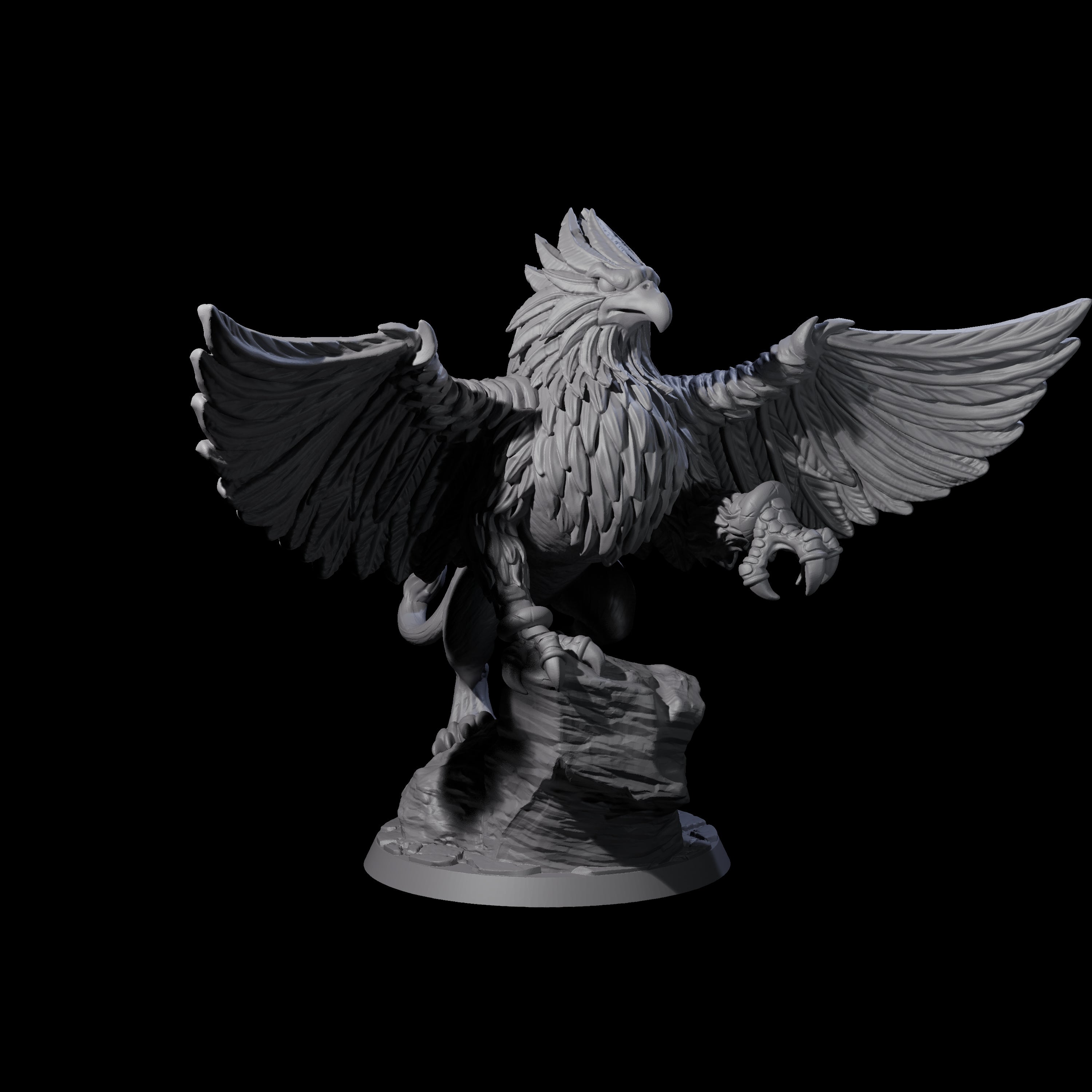 Regal Royal Griffon Miniature for Dungeons and Dragons, Pathfinder or other TTRPGs