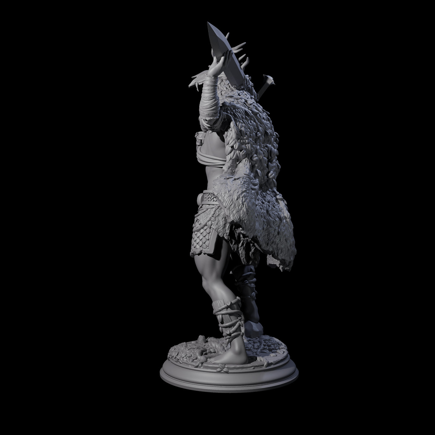 Relaxed Woodland Druid Miniature for Dungeons and Dragons, Pathfinder or other TTRPGs