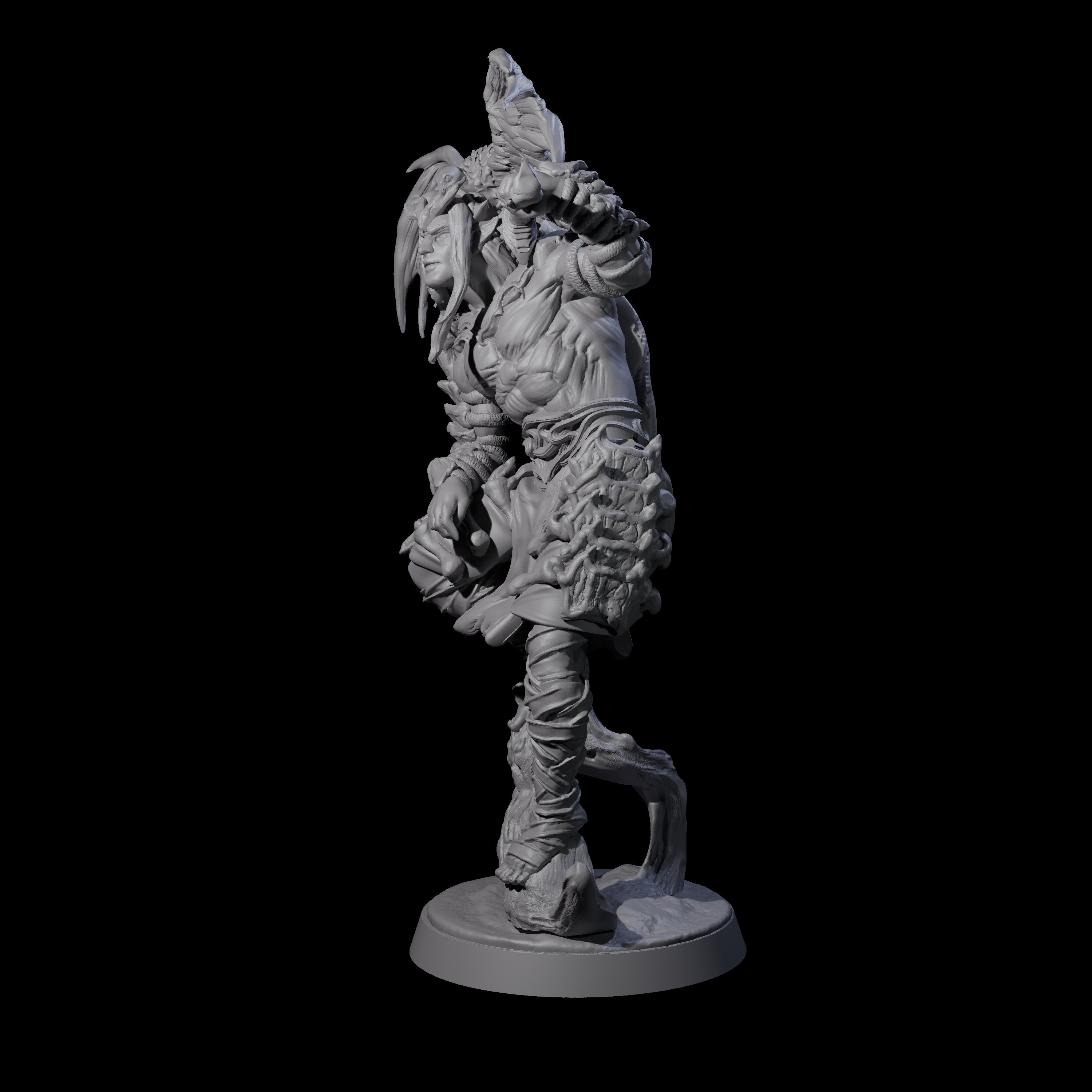 Relaxing Nature Knight Miniature for Dungeons and Dragons, Pathfinder or other TTRPGs