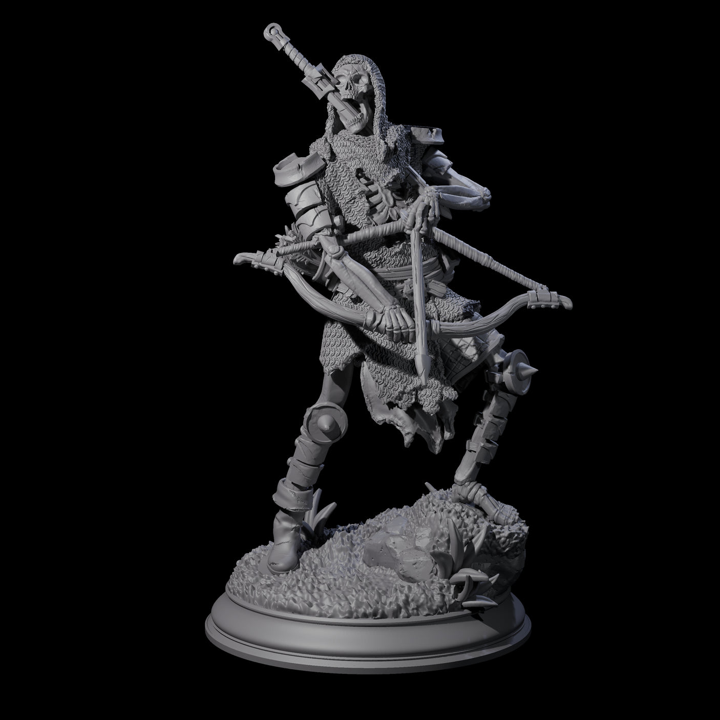 Relentless Skeleton Warrior A Miniature for Dungeons and Dragons, Pathfinder or other TTRPGs