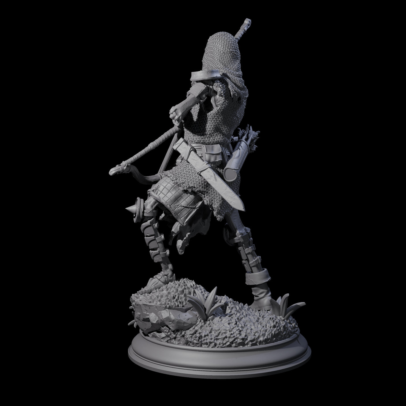 Relentless Skeleton Warrior A Miniature for Dungeons and Dragons, Pathfinder or other TTRPGs