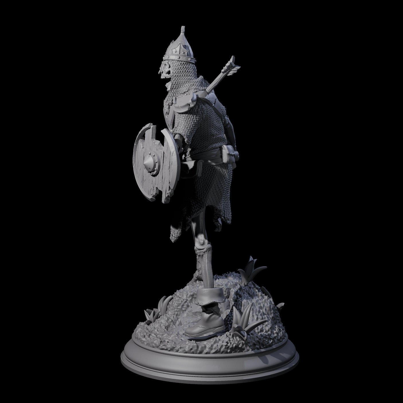 Relentless Skeleton Warrior B Miniature for Dungeons and Dragons, Pathfinder or other TTRPGs