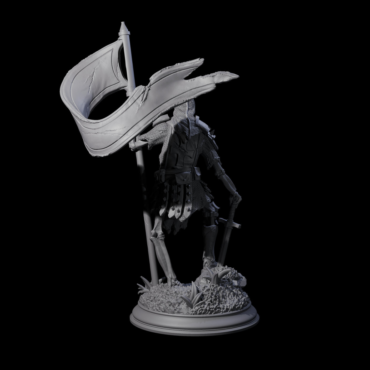 Relentless Skeleton Warrior C Miniature for Dungeons and Dragons, Pathfinder or other TTRPGs