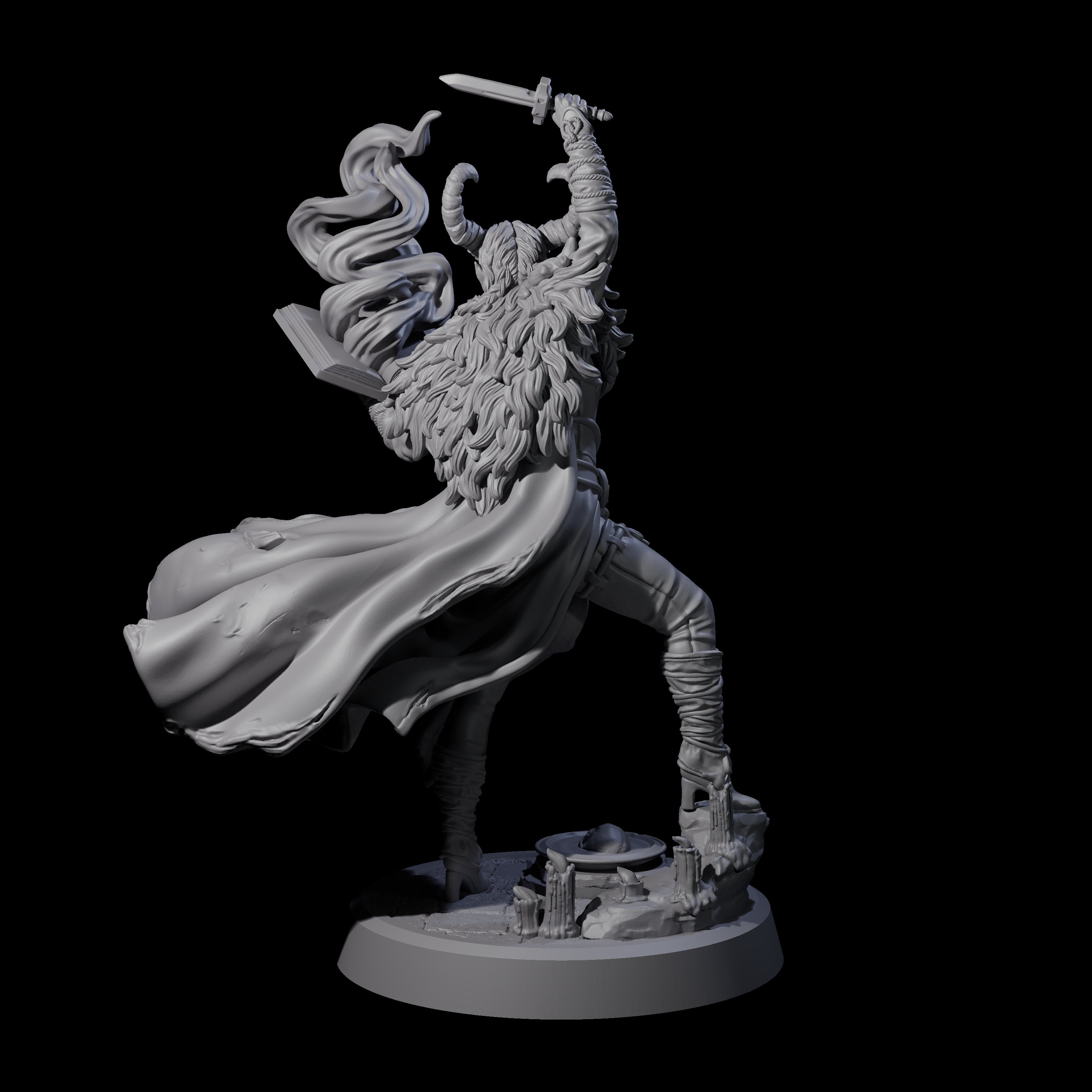 Relliander - Tiefling Warlock Miniature for Dungeons and Dragons, Pathfinder or other TTRPGs