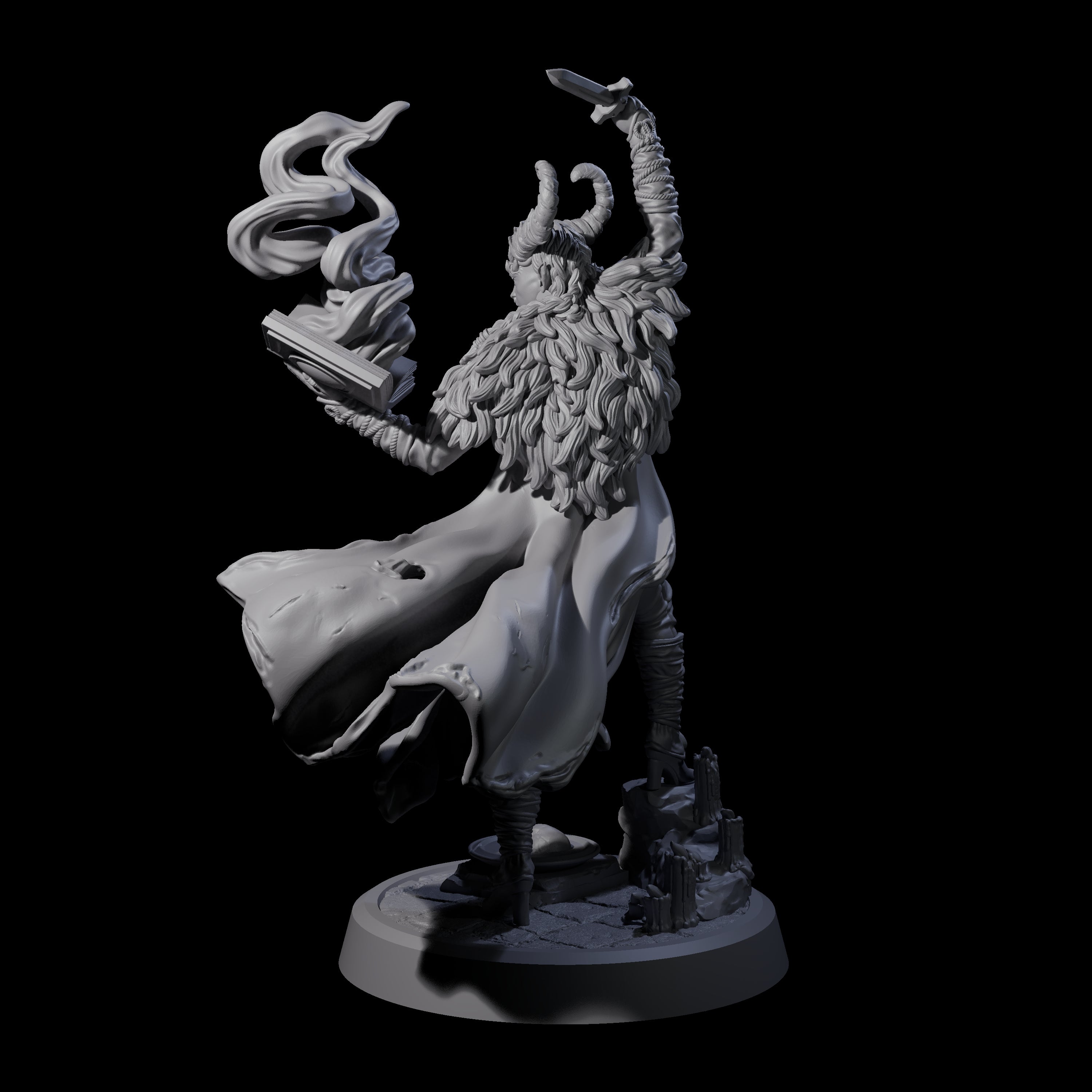 Relliander - Tiefling Warlock Miniature for Dungeons and Dragons, Pathfinder or other TTRPGs