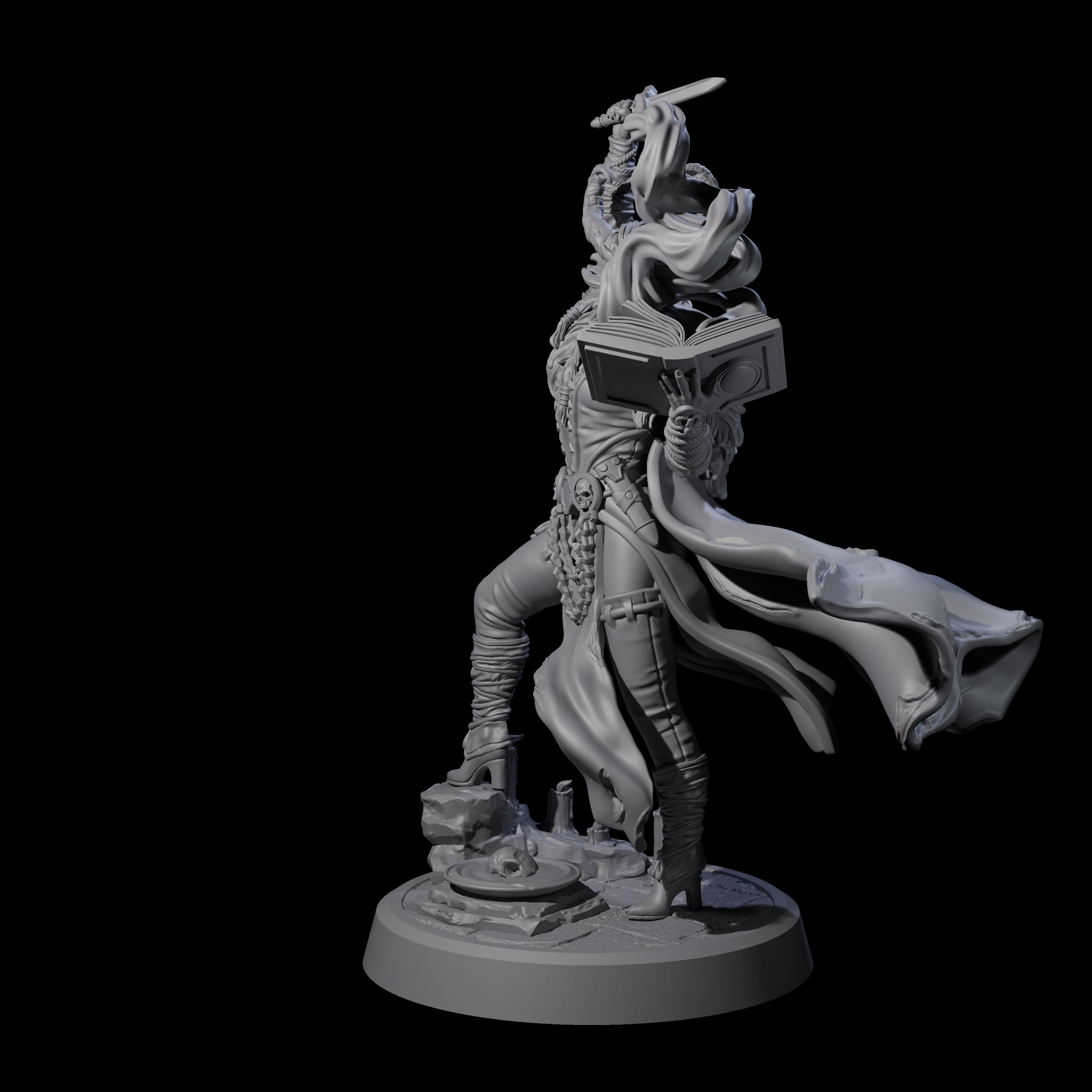 Relliander - Tiefling Warlock Miniature for Dungeons and Dragons, Pathfinder or other TTRPGs